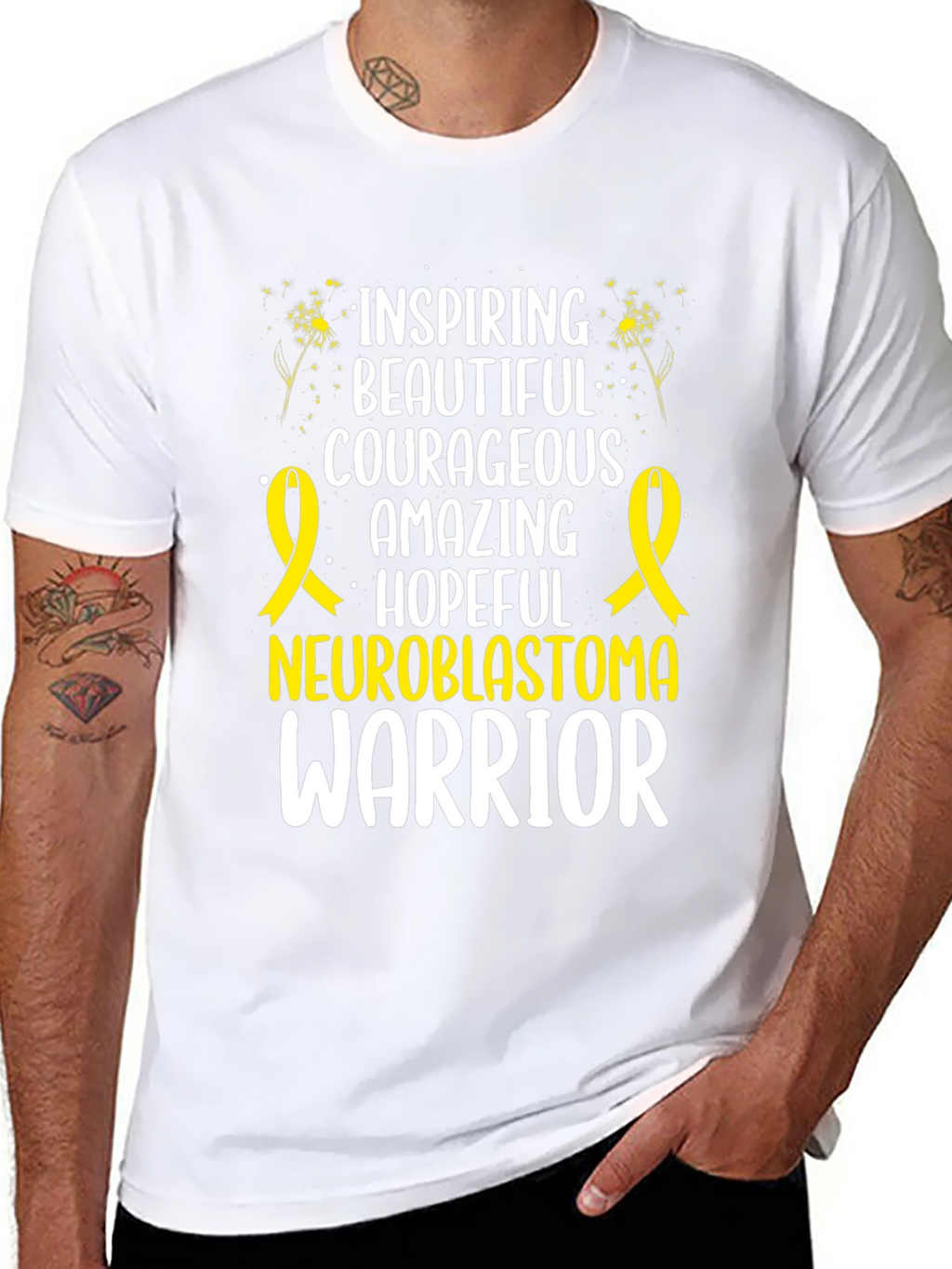 Neuroblastoma Warrior Inspiring T-Shirt