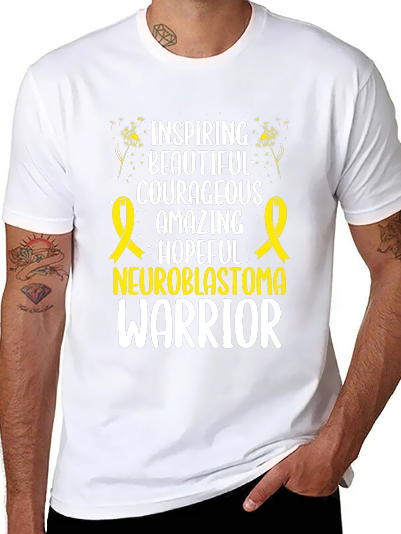 Neuroblastoma Warrior Inspiring T-Shirt