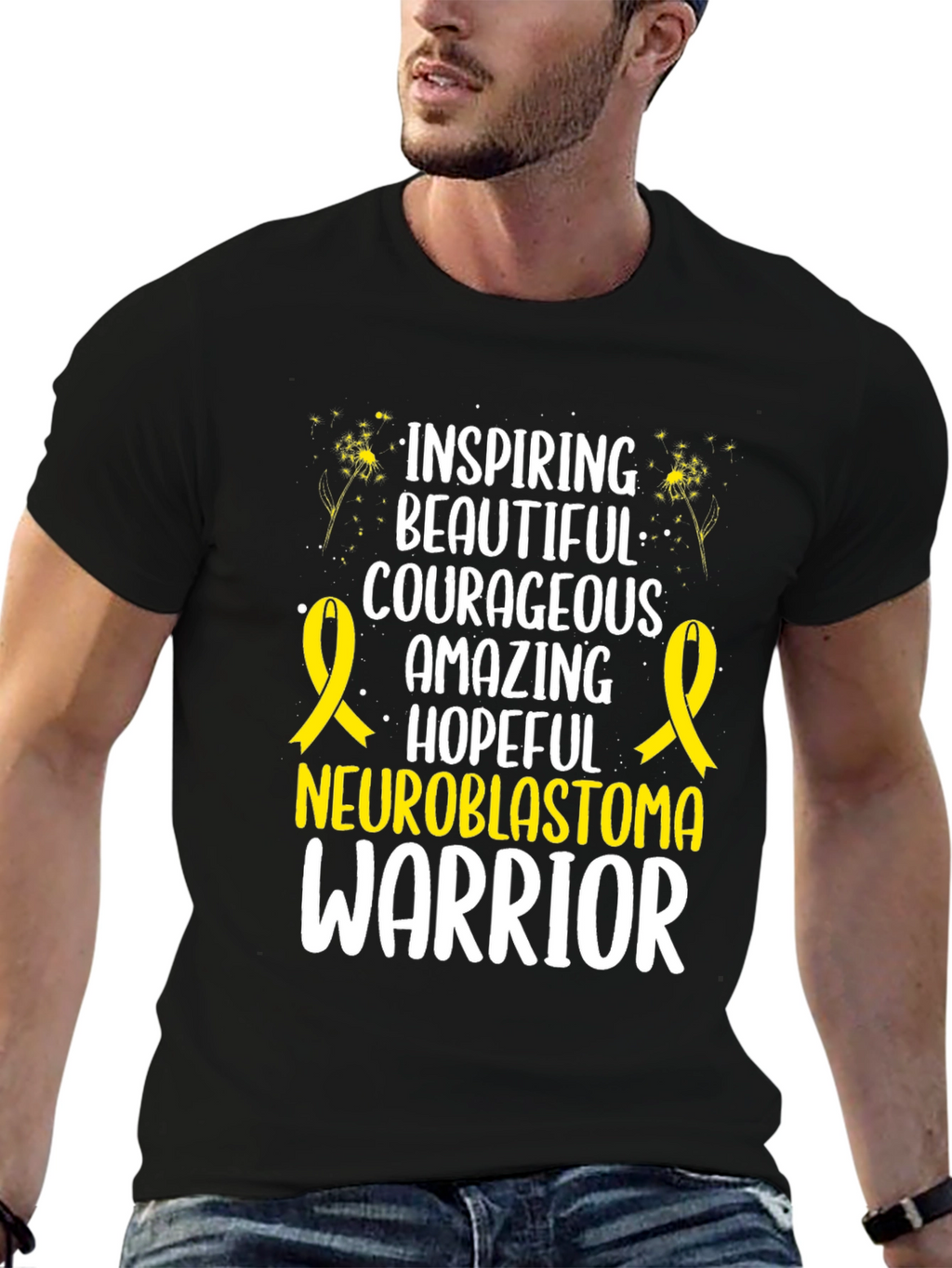 Neuroblastoma Warrior Inspiring T-Shirt