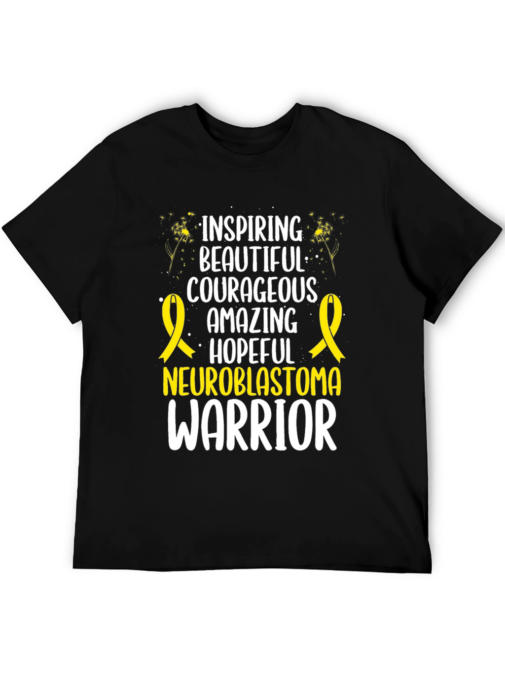 Neuroblastoma Warrior Inspiring T-Shirt