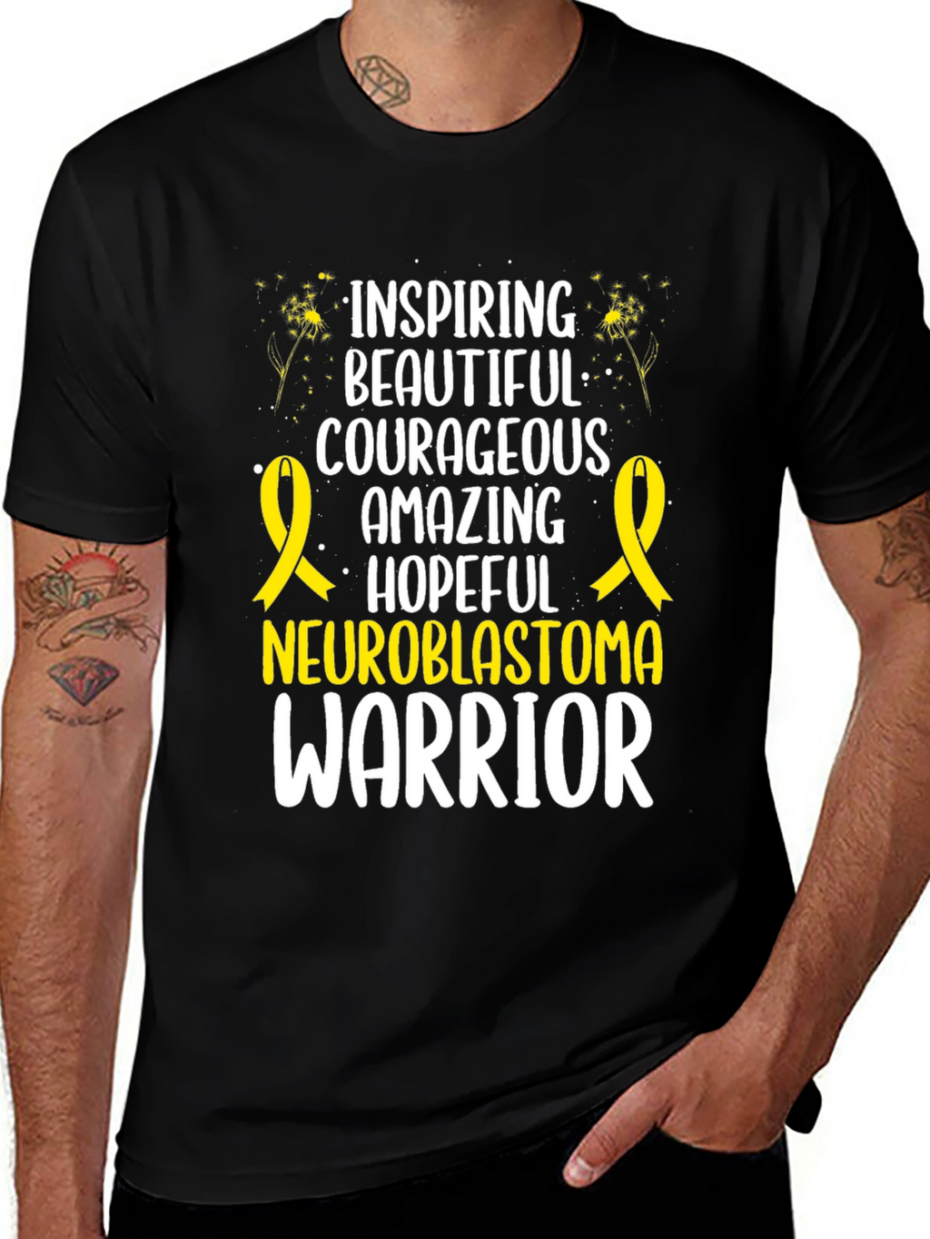 Neuroblastoma Warrior Inspiring T-Shirt