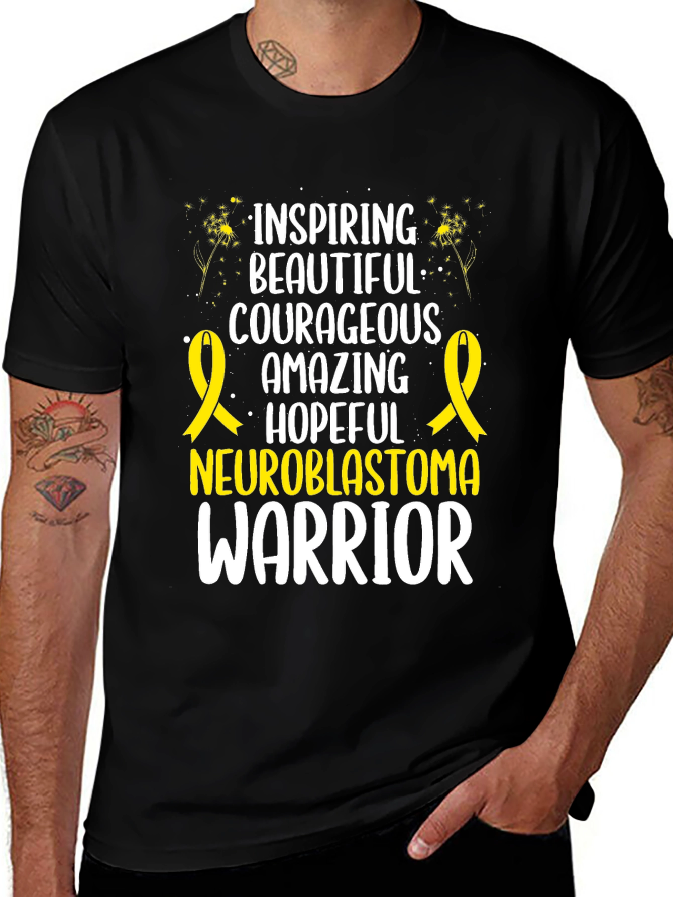 Neuroblastoma Warrior Inspiring T-Shirt