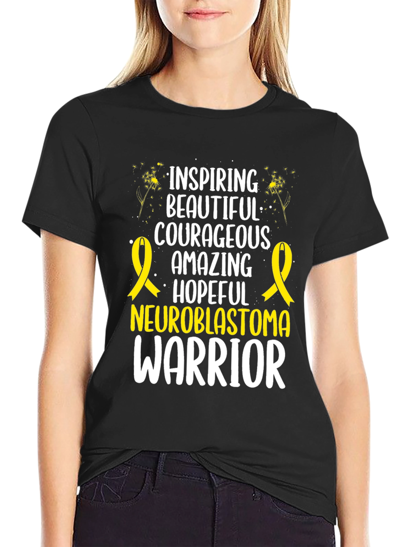Neuroblastoma Warrior Inspiring T-Shirt