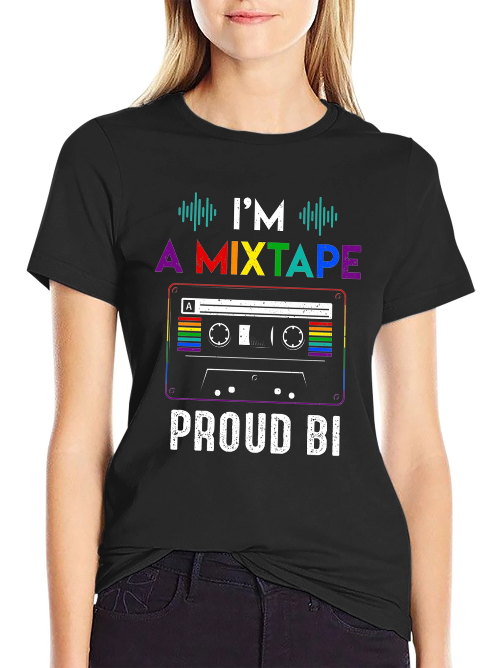 Proud Bi Mixtape Pride T-Shirt