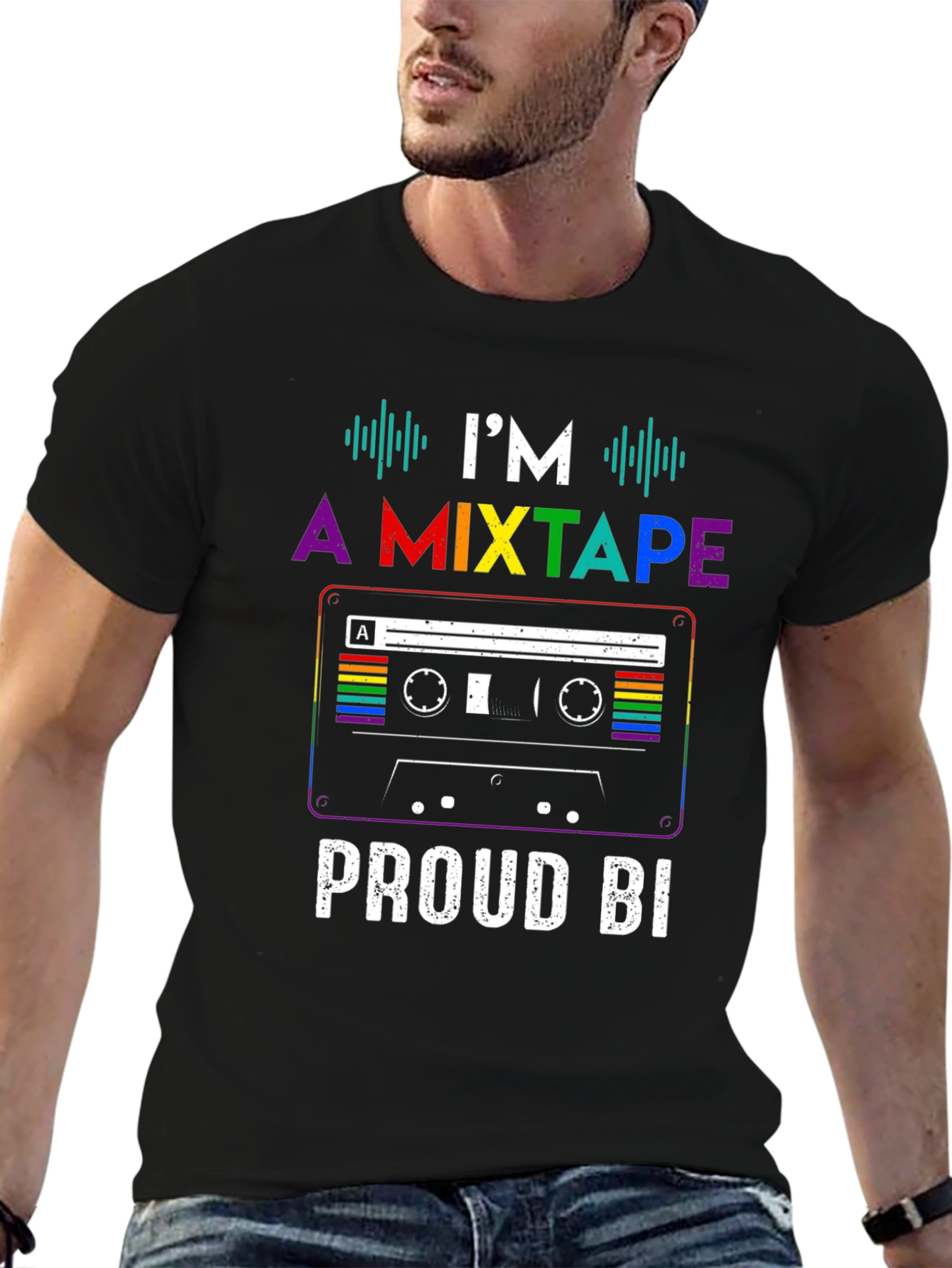Proud Bi Mixtape Pride T-Shirt