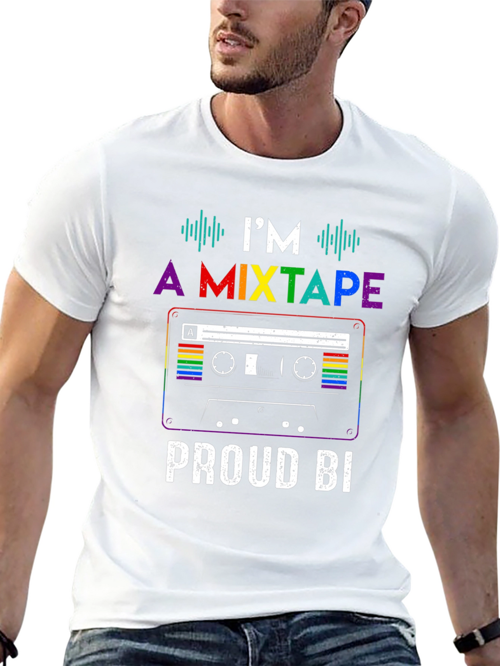Proud Bi Mixtape Pride T-Shirt