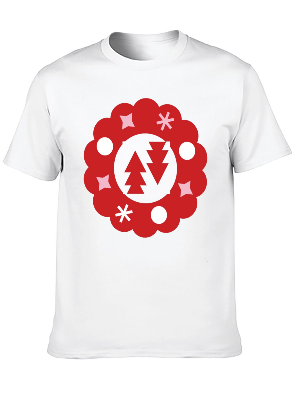 Festive Holiday Wreath Graphic Tee