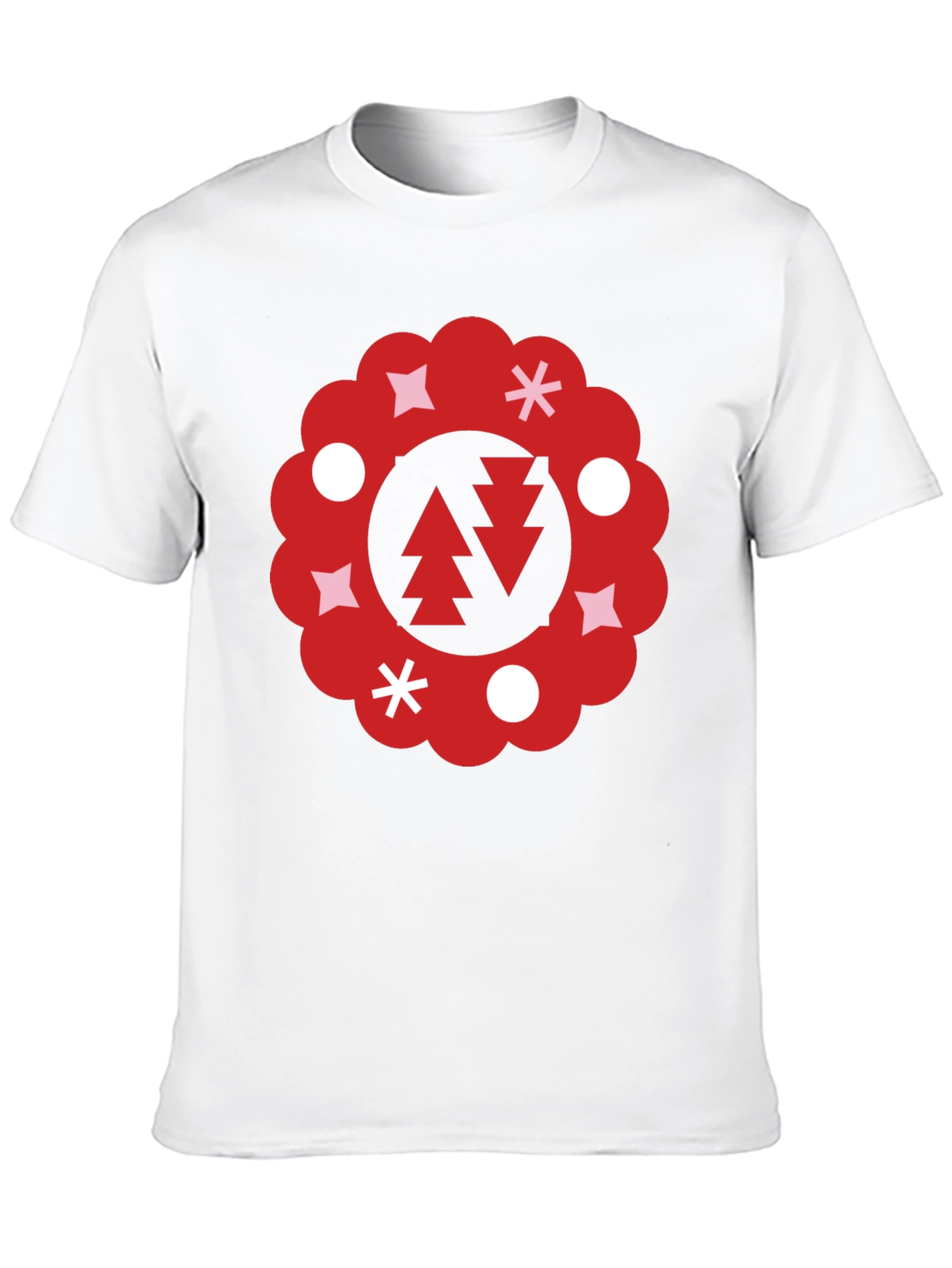 Festive Holiday Wreath Graphic Tee