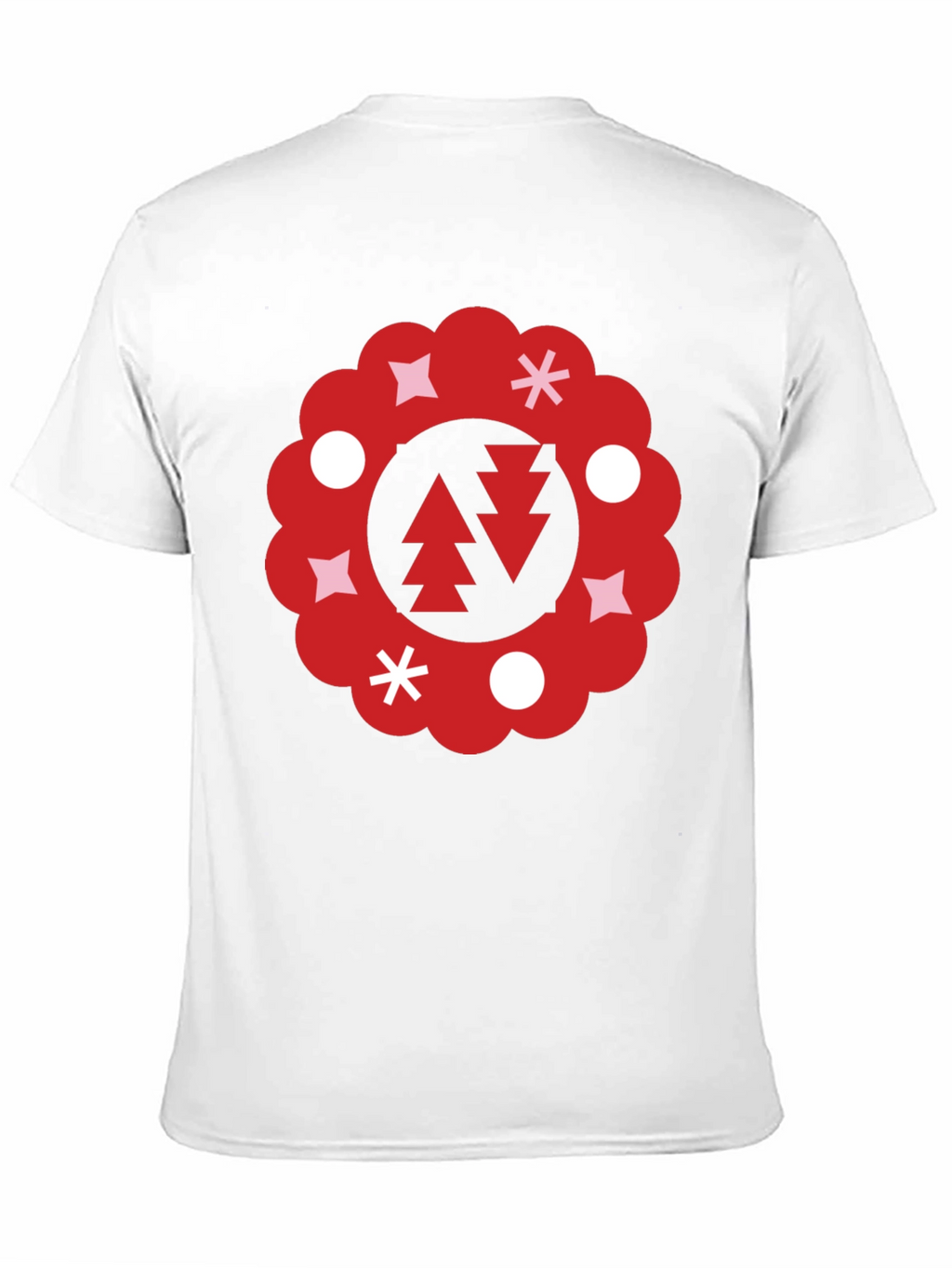 Festive Holiday Wreath Graphic Tee