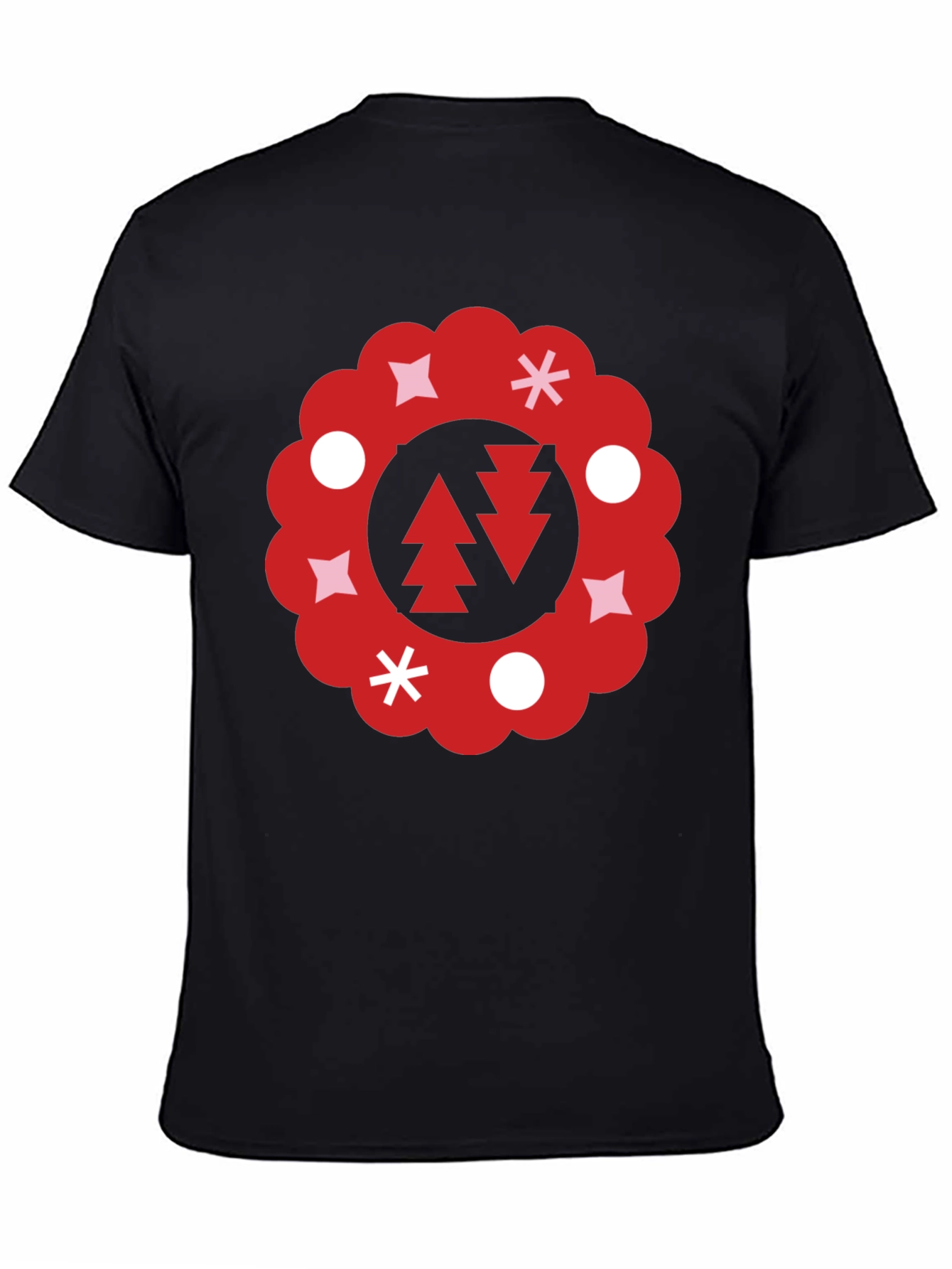Festive Holiday Wreath Graphic Tee