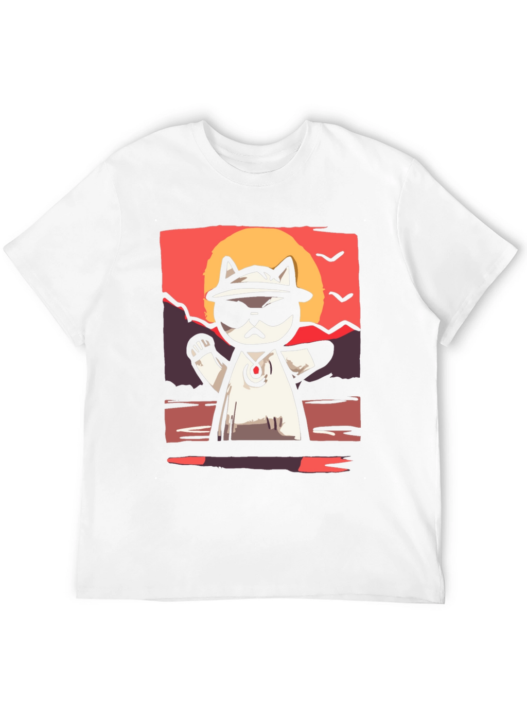Cool Cat Sunset T-Shirt