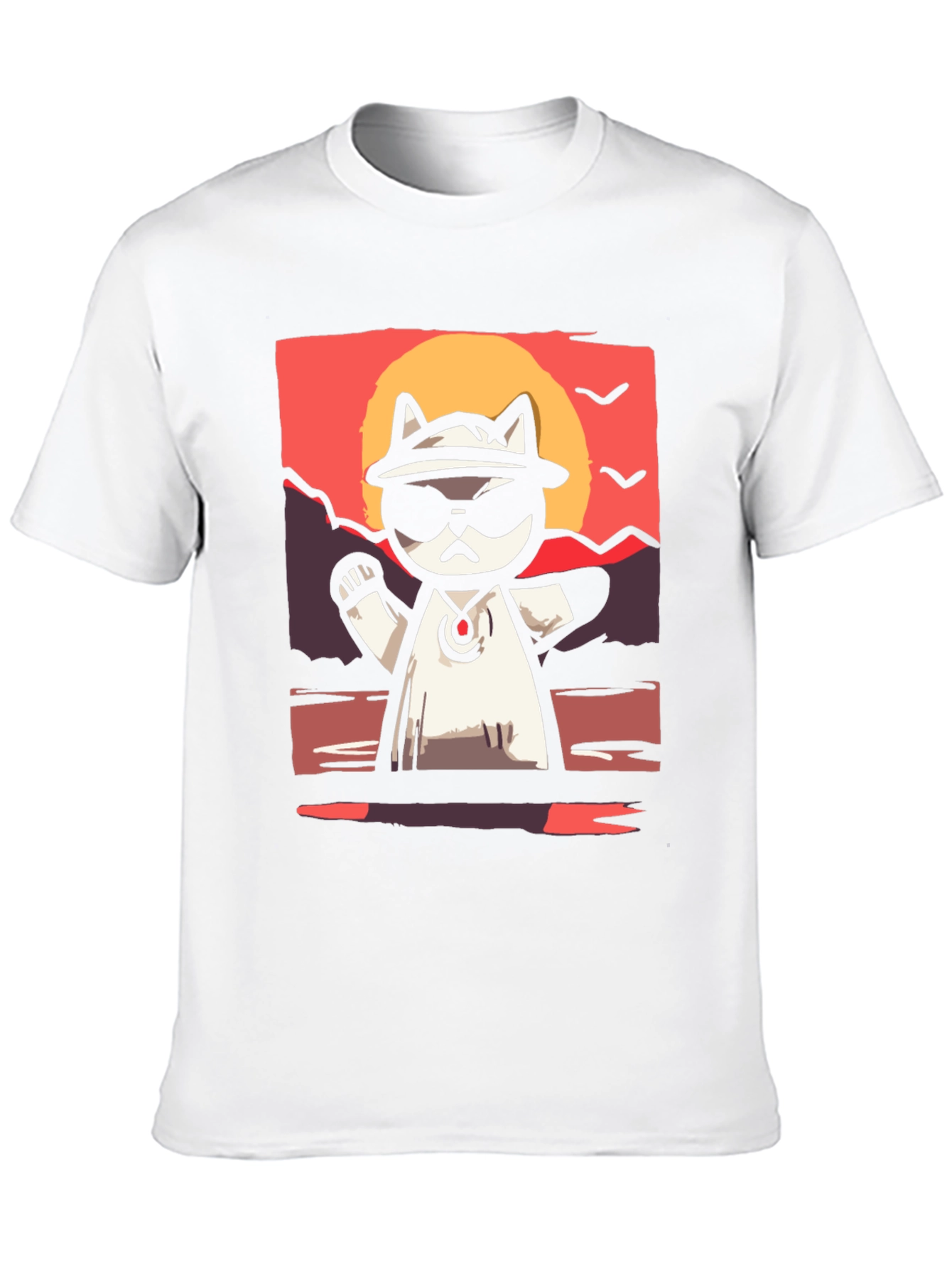 Cool Cat Sunset T-Shirt