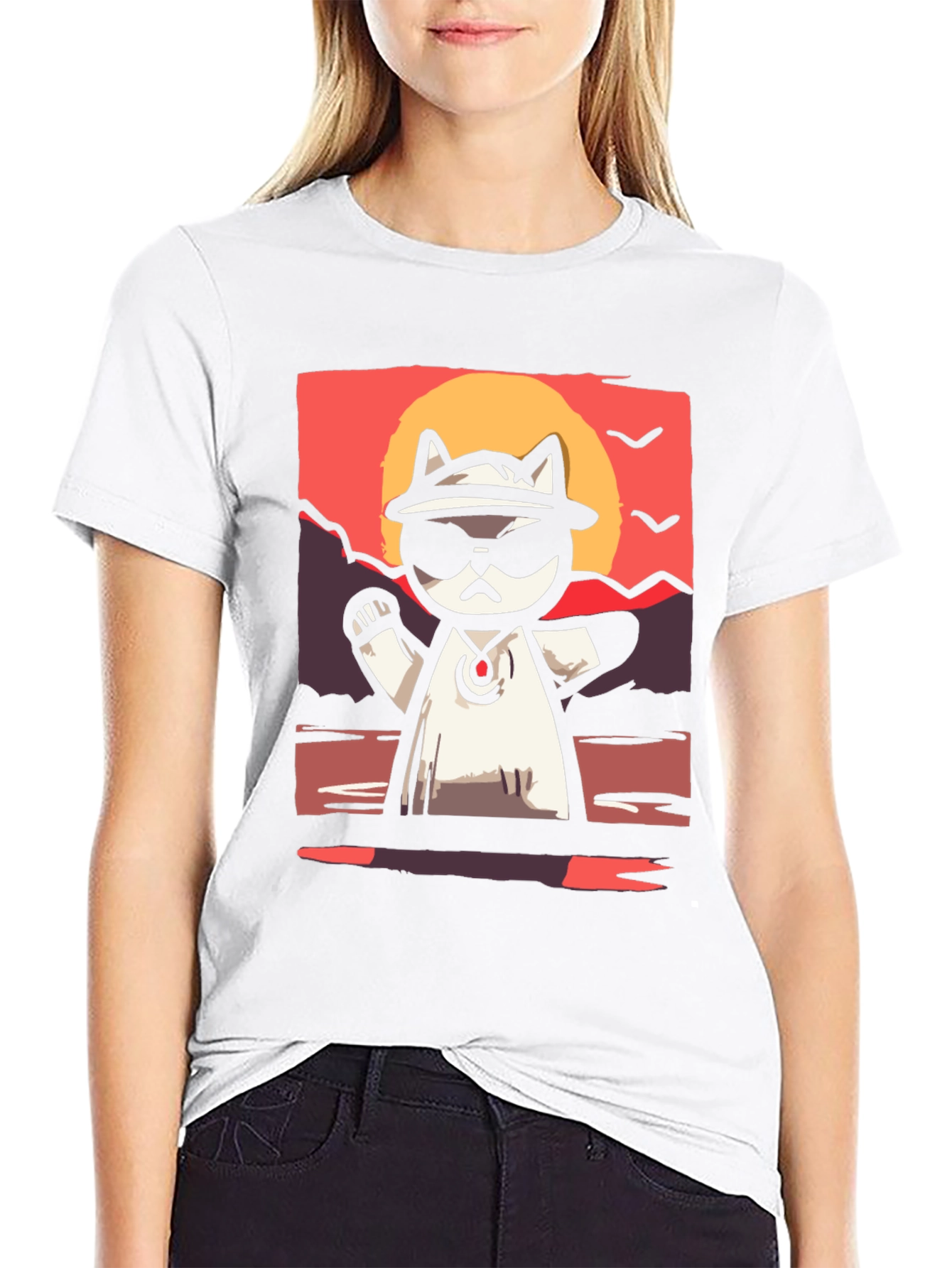 Cool Cat Sunset T-Shirt