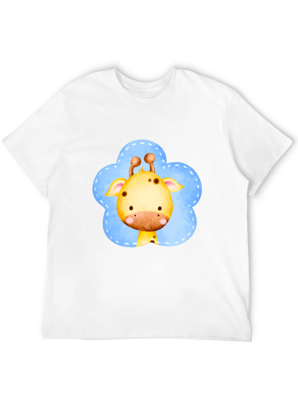 Cute Giraffe Graphic Tee - Soft Cotton Black T-Shirt
