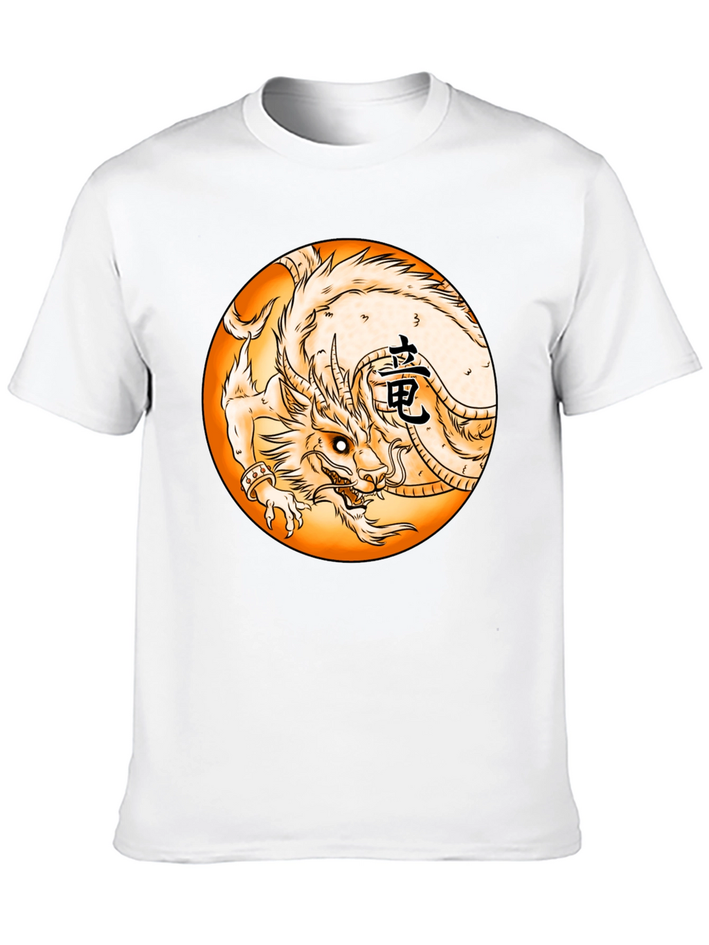 Dragon Circle Graphic Black Tee