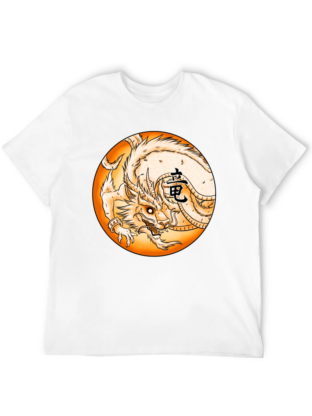 Dragon Circle Graphic Black Tee