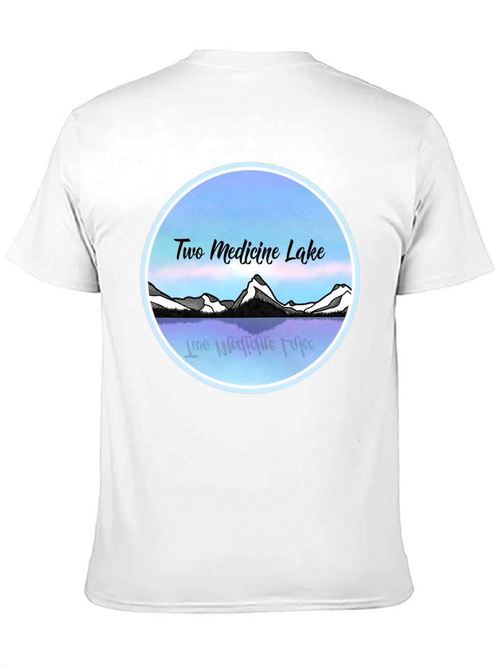 Two Medicine Lake T-Shirt Black Graphic Tee