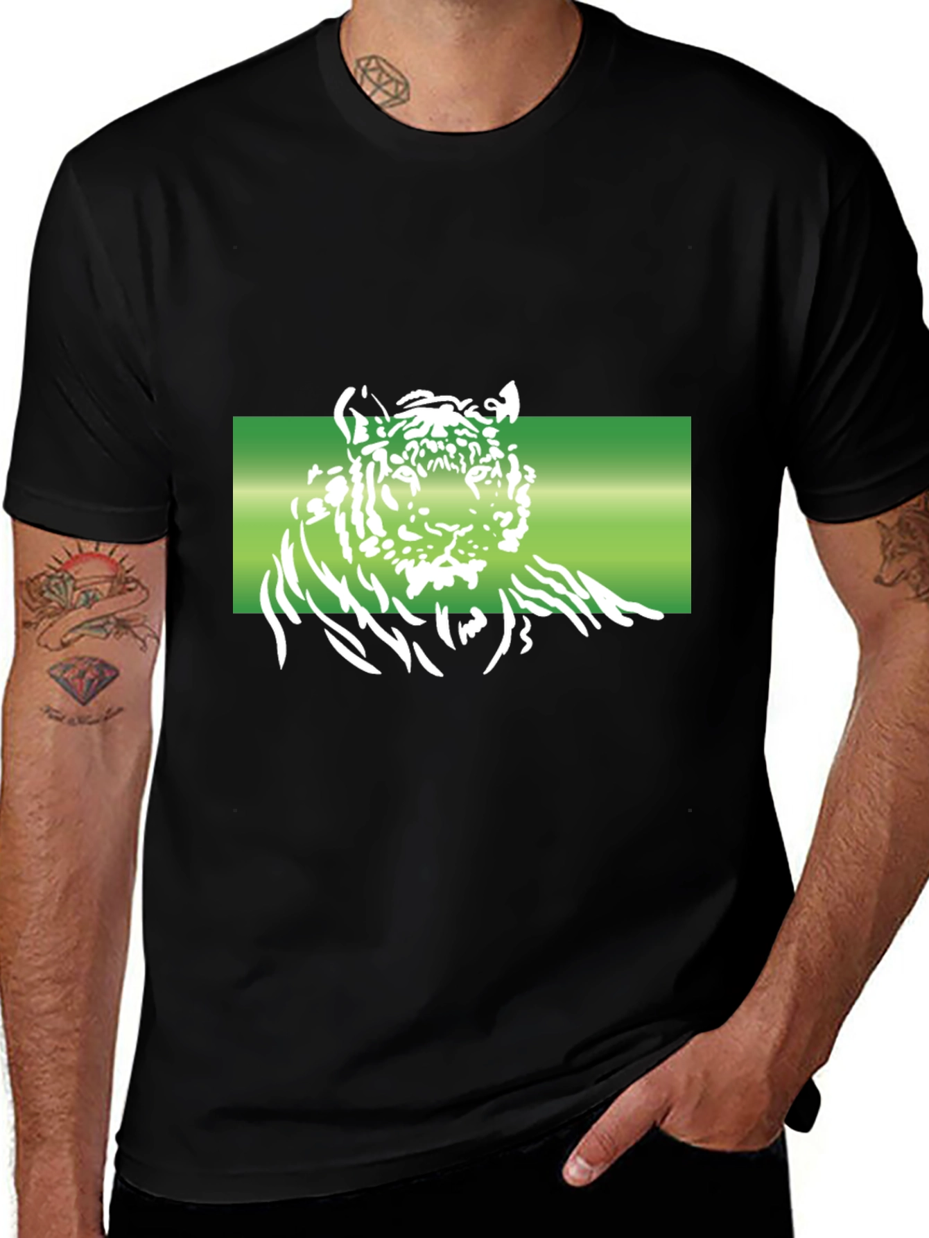 Tiger Graphic T-Shirt - Black