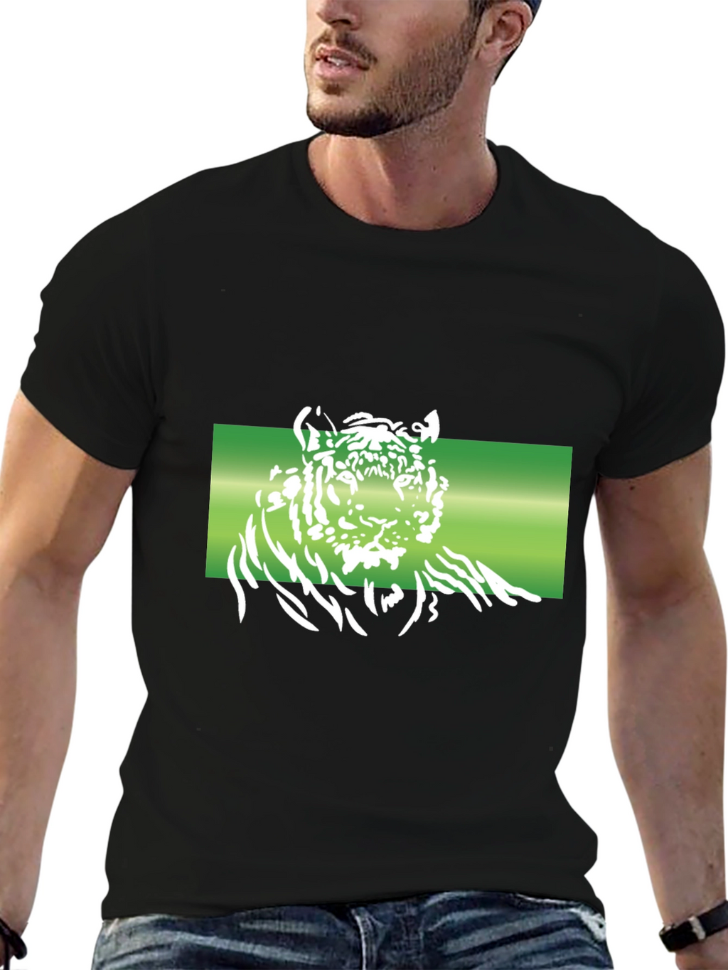 Tiger Graphic T-Shirt - Black