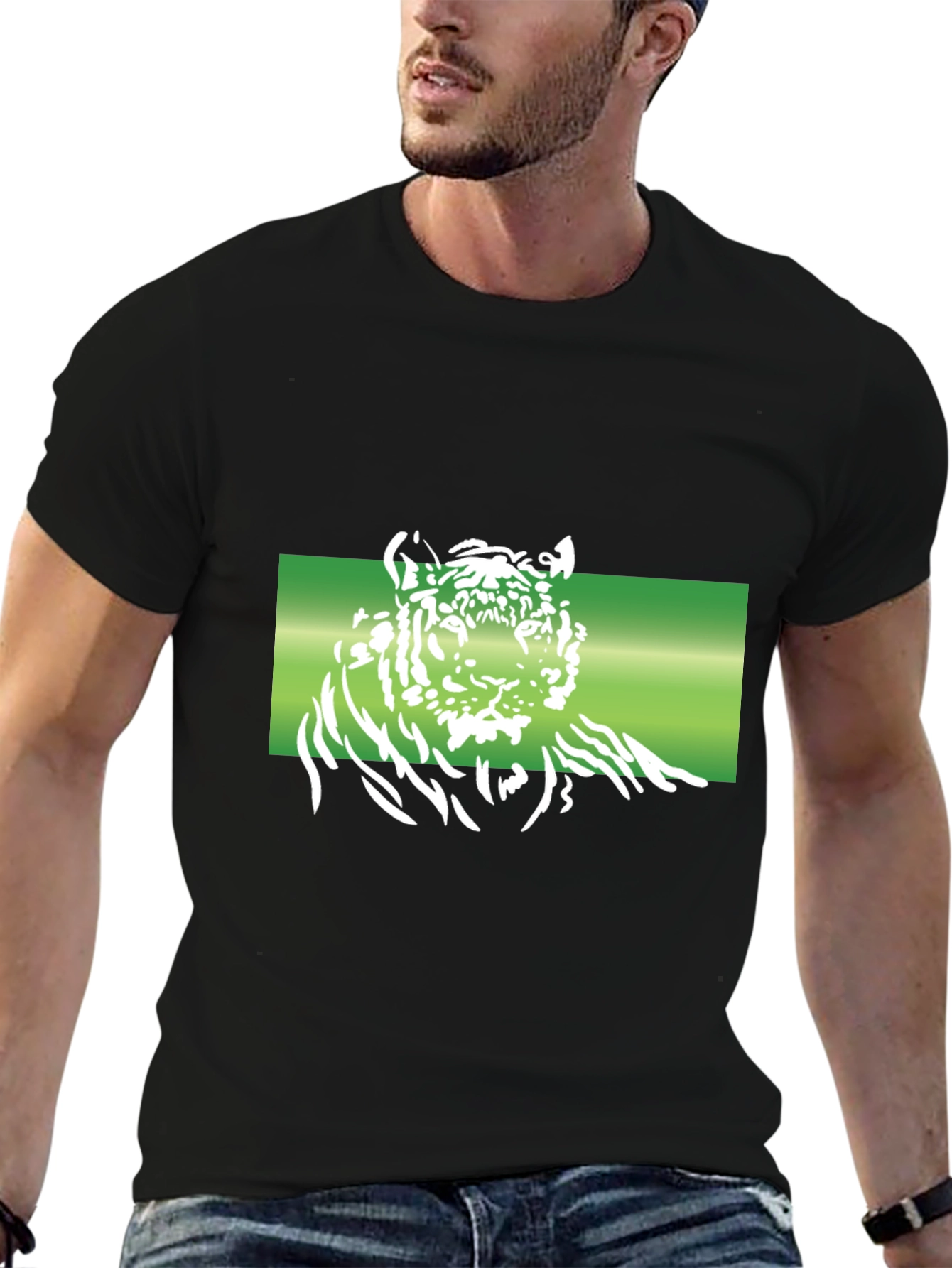 Tiger Graphic T-Shirt - Black