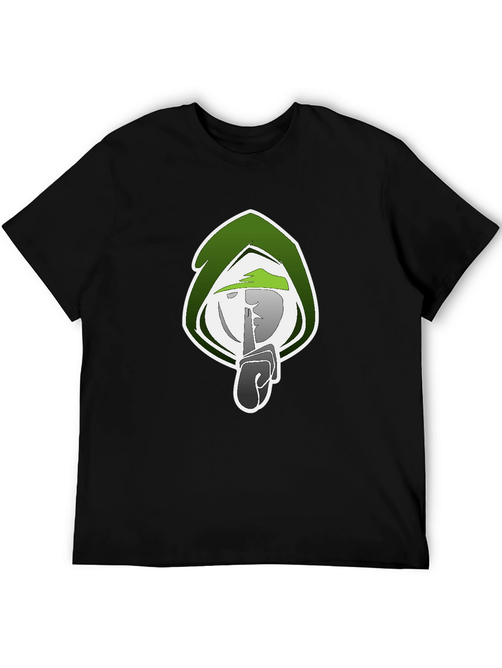 Mystic Shhh Graphic Tee - Black Cotton Blend Shirt
