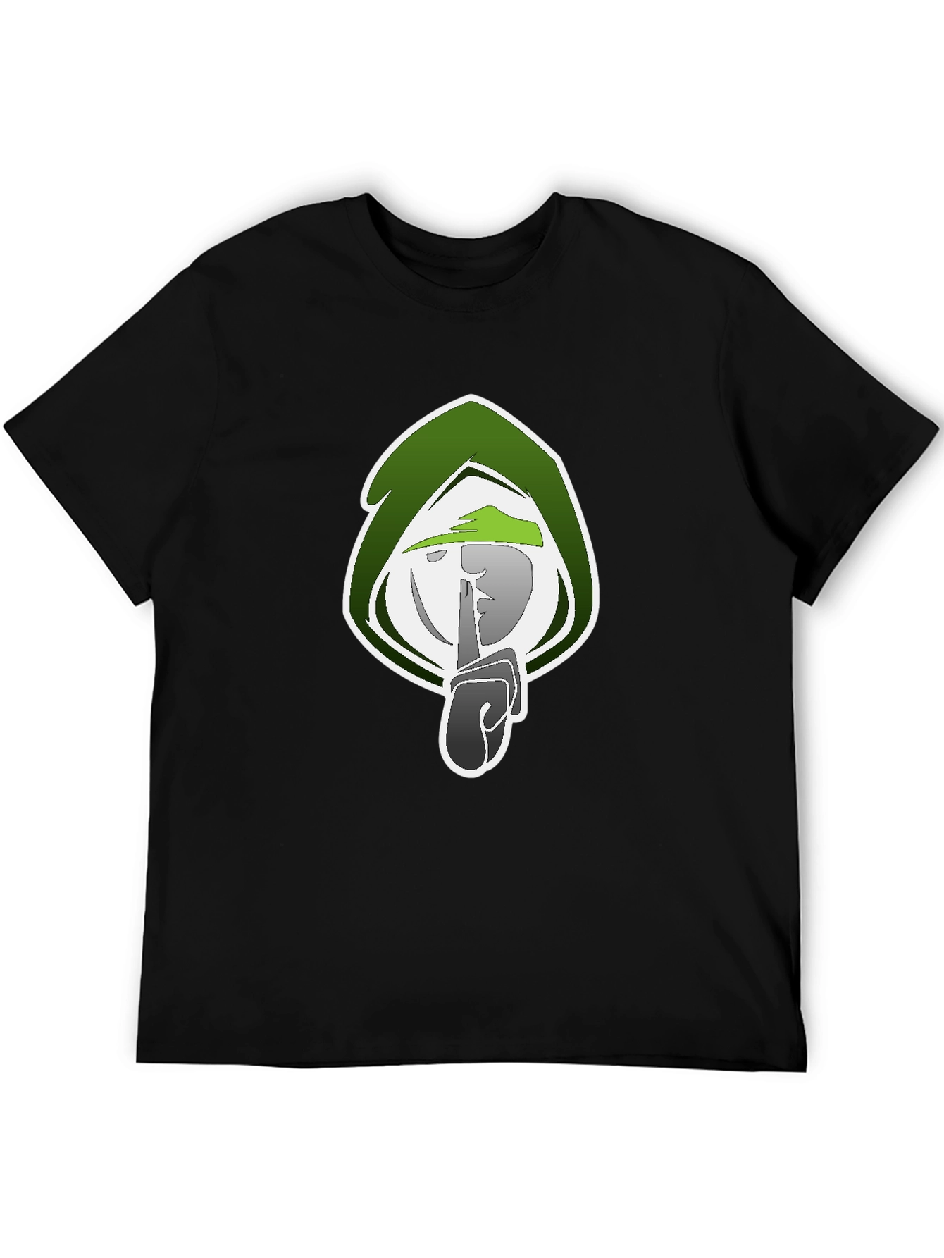 Mystic Shhh Graphic Tee - Black Cotton Blend Shirt