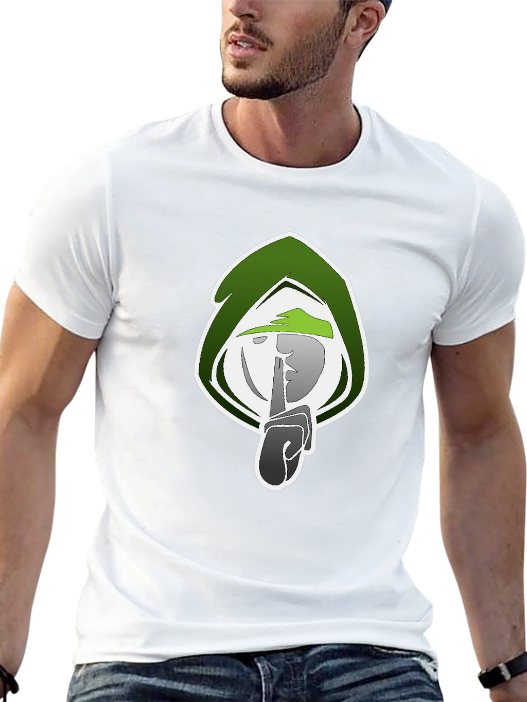 Mystic Shhh Graphic Tee - Black Cotton Blend Shirt