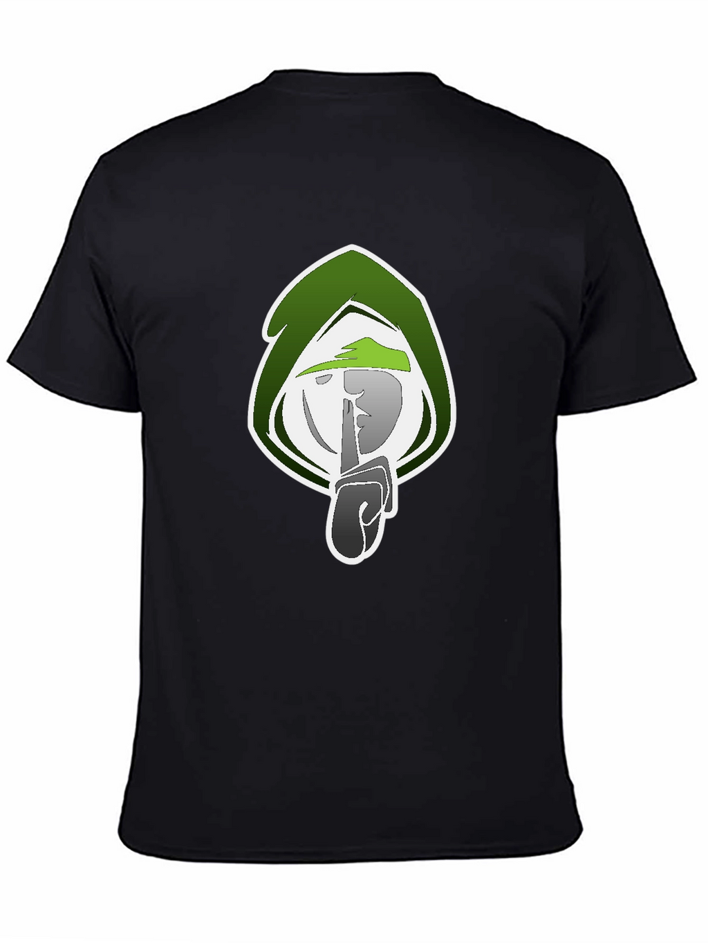 Mystic Shhh Graphic Tee - Black Cotton Blend Shirt