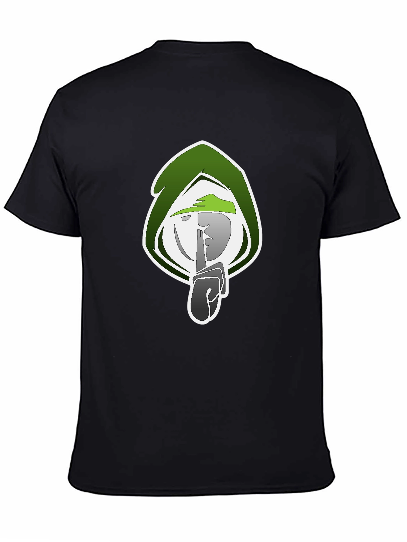 Mystic Shhh Graphic Tee - Black Cotton Blend Shirt
