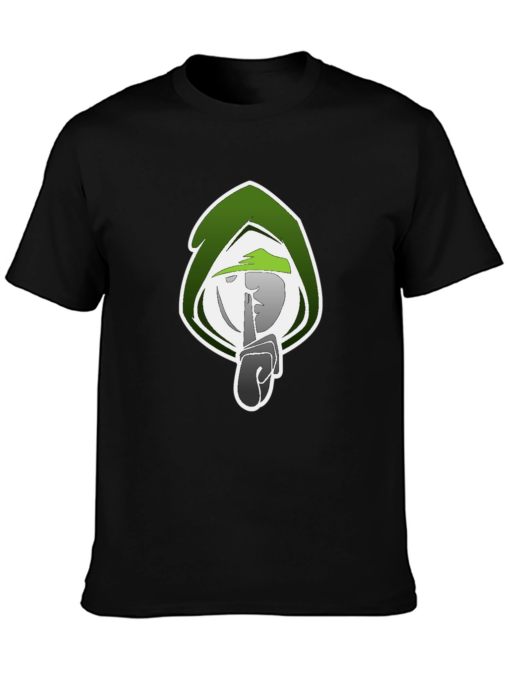 Mystic Shhh Graphic Tee - Black Cotton Blend Shirt