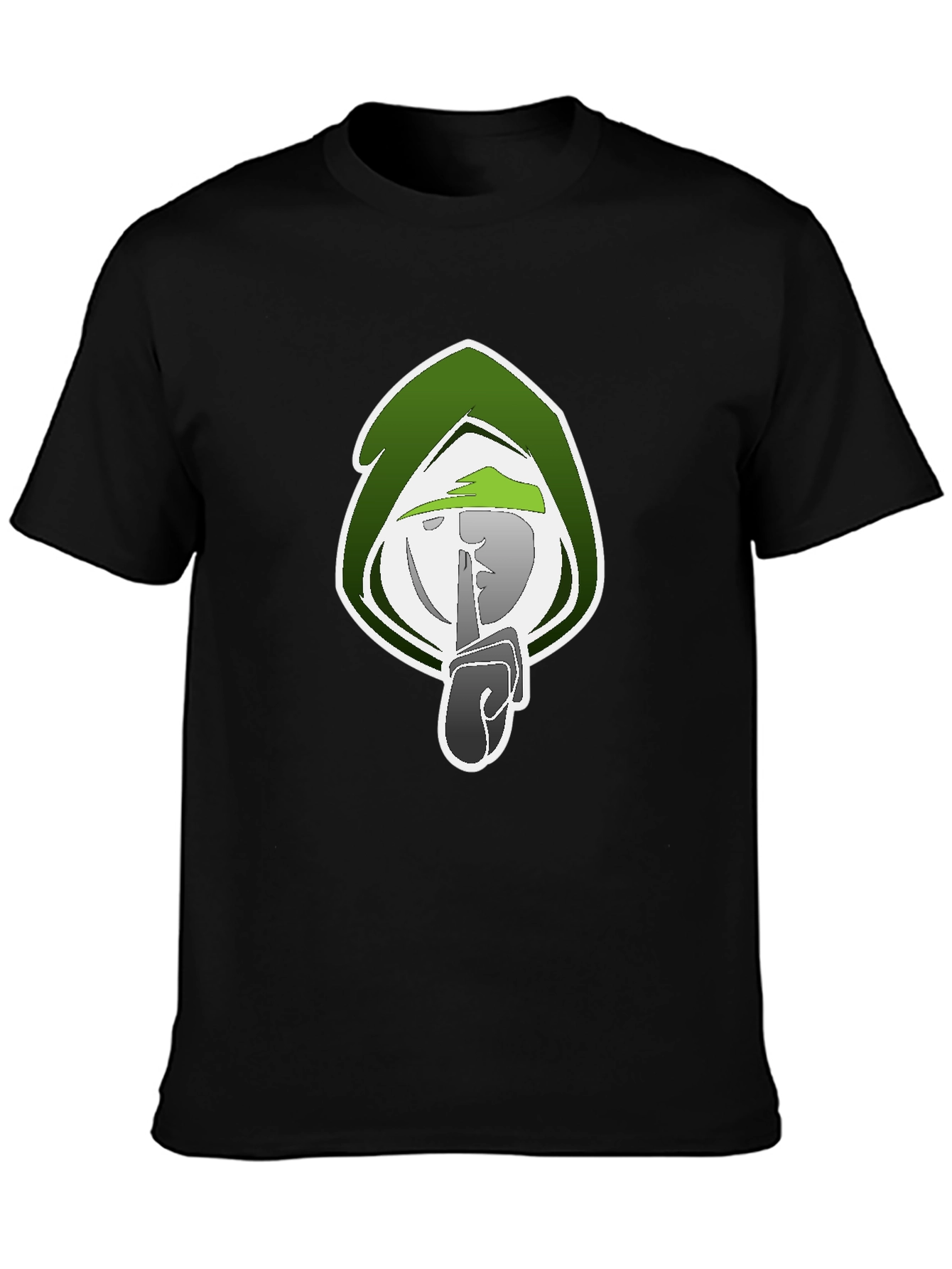 Mystic Shhh Graphic Tee - Black Cotton Blend Shirt