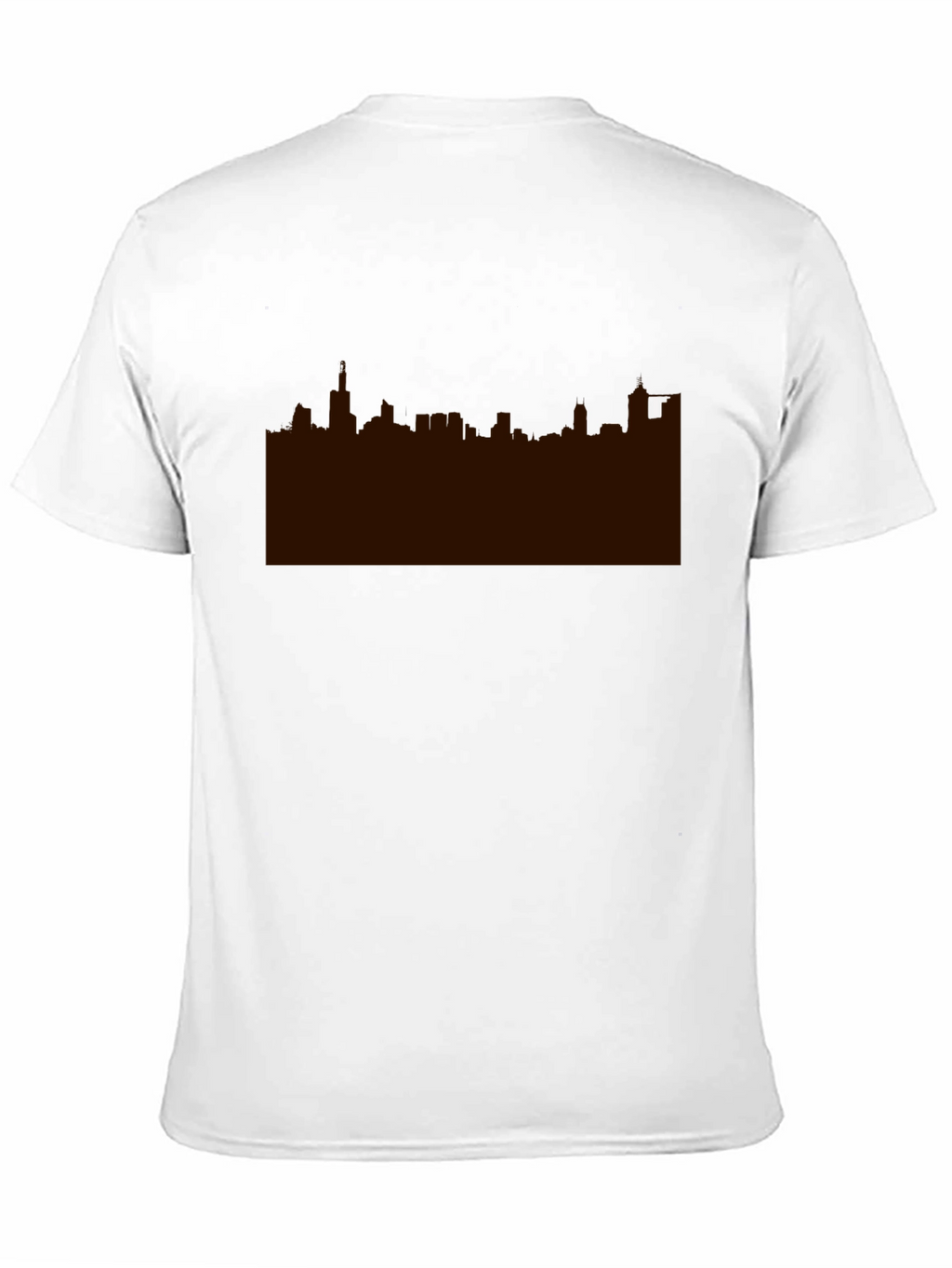 Skyline Graphic Print Black Tee