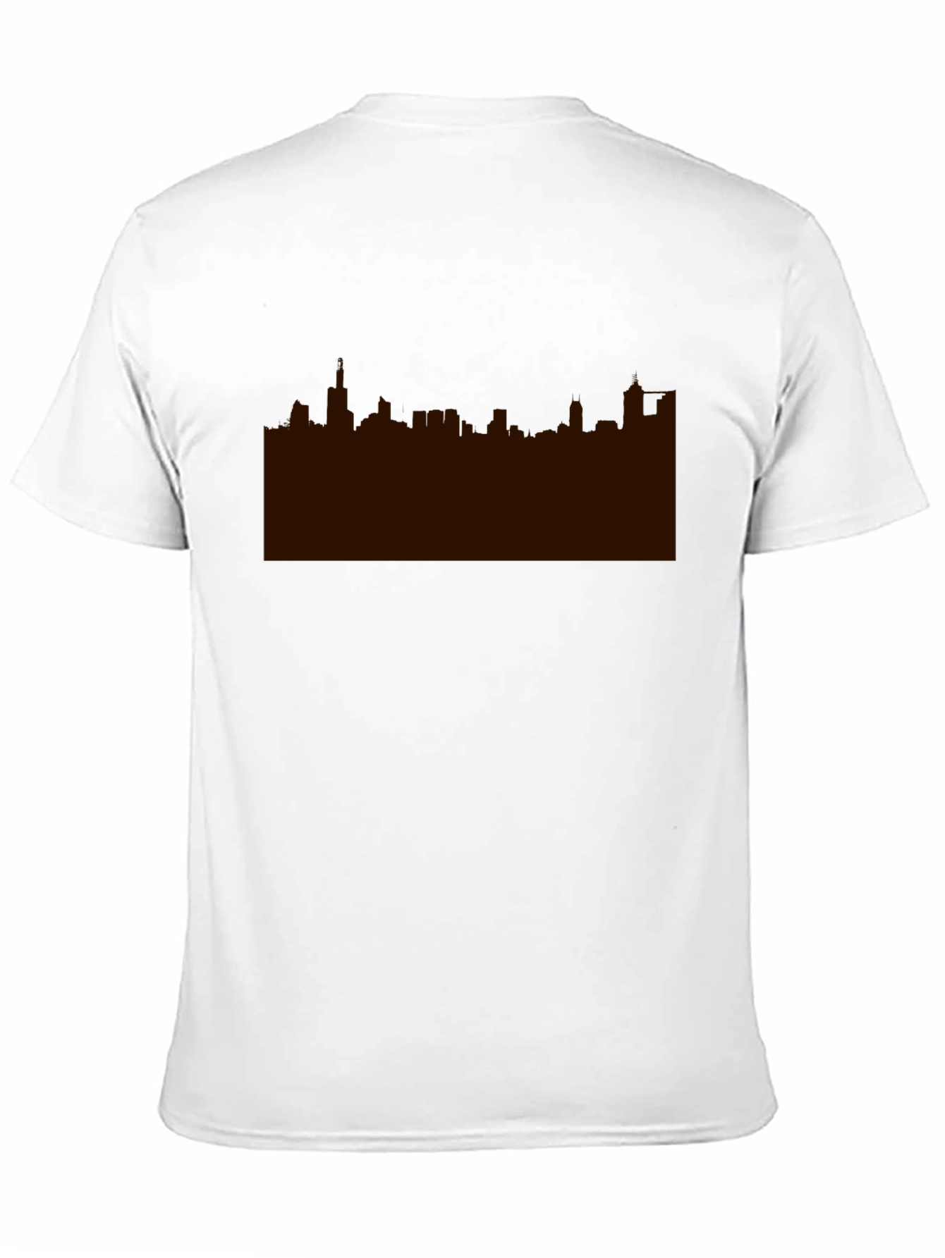 Skyline Graphic Print Black Tee