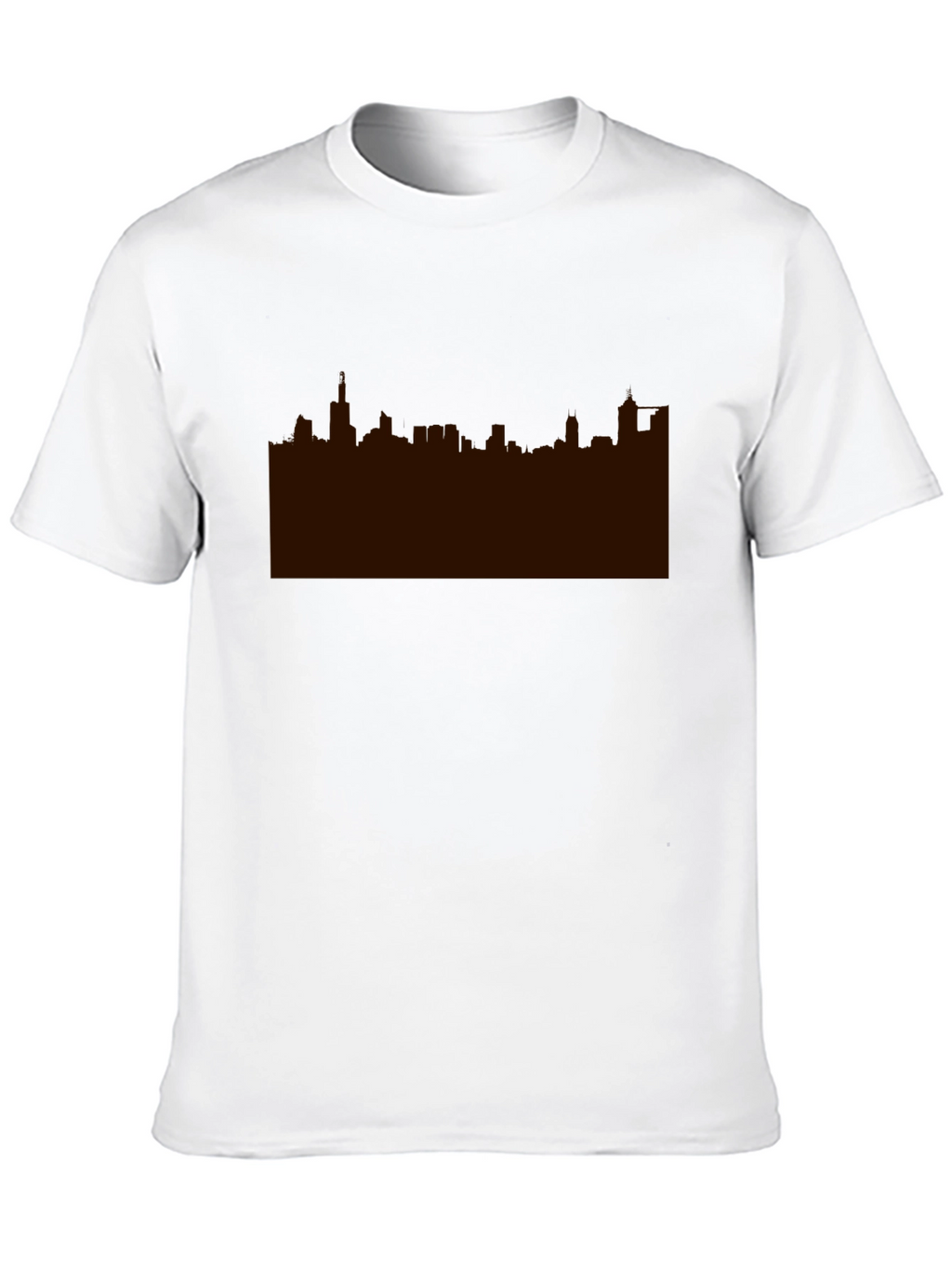 Skyline Graphic Print Black Tee