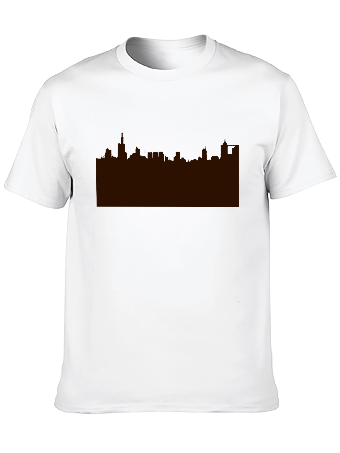 Skyline Graphic Print Black Tee