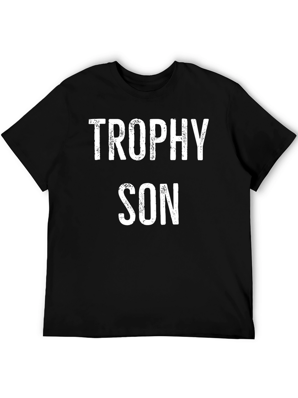 Trophy Son Black Cotton Graphic T-Shirt