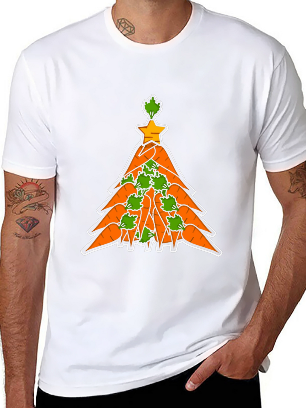 Carrot Christmas Tree T-Shirt