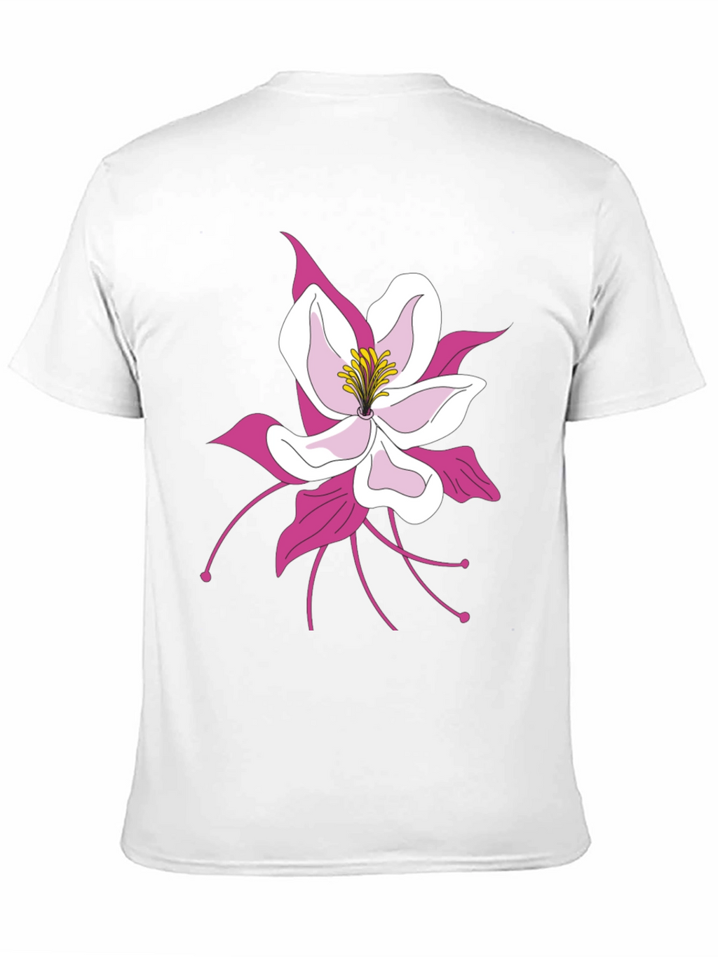 Floral Graphic Tee - Black Cotton Blend