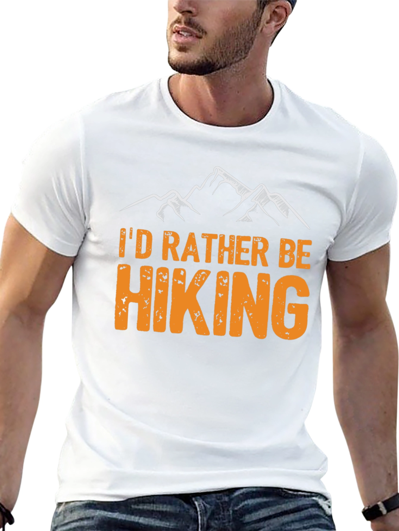 Hiking Graphic T-Shirt - Id Rather Be Hiking!