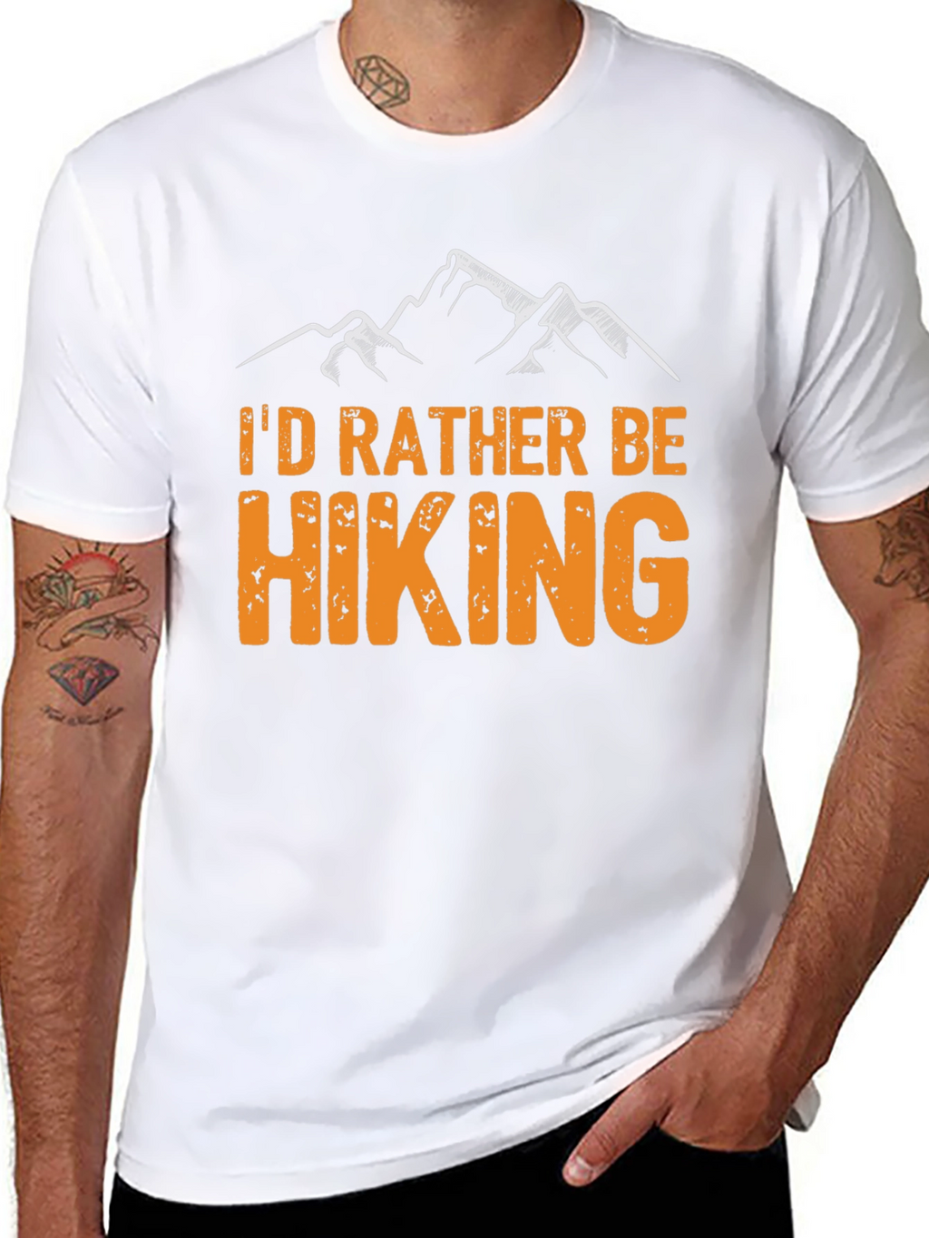 Hiking Graphic T-Shirt - Id Rather Be Hiking!