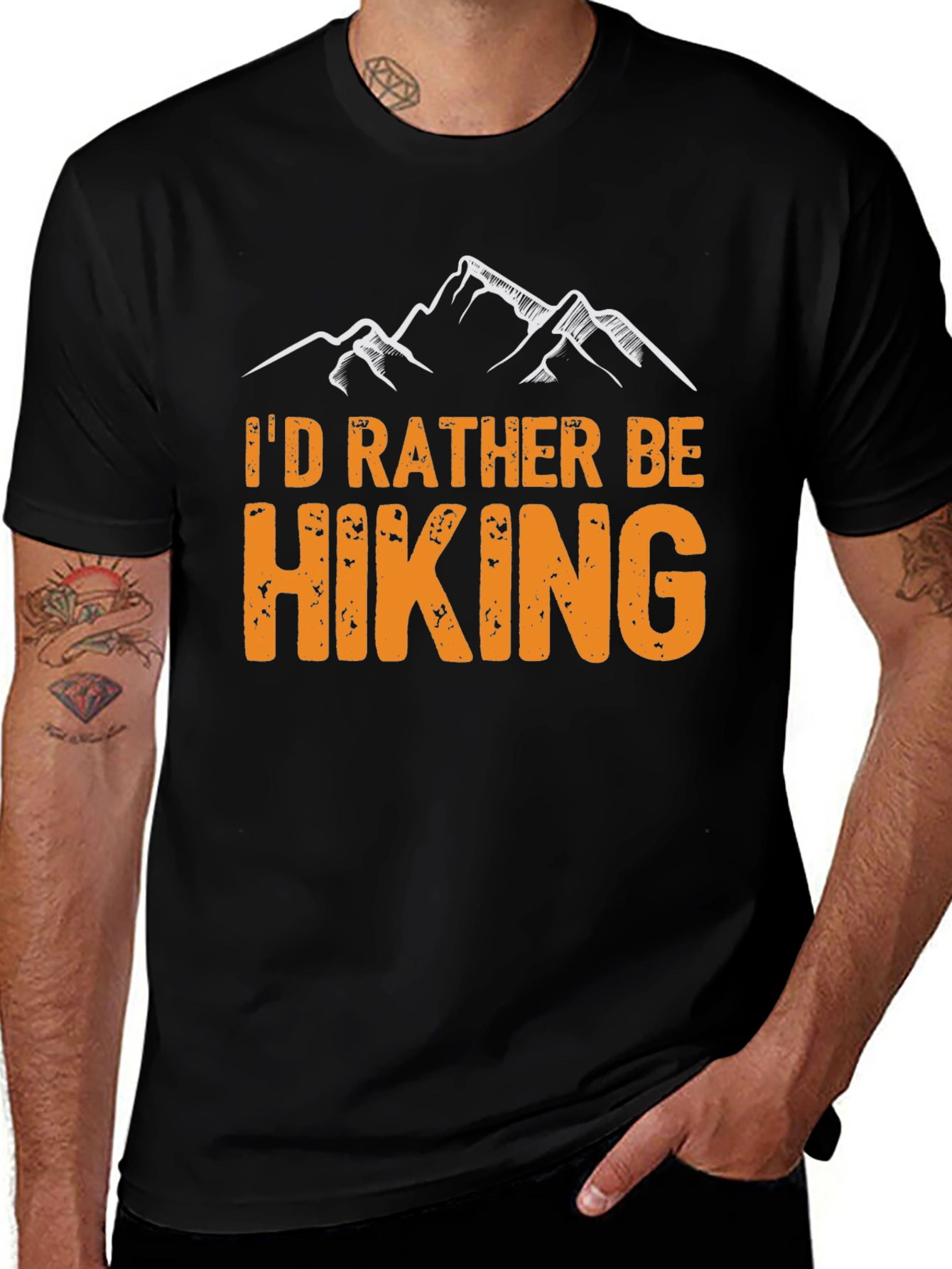 Hiking Graphic T-Shirt - Id Rather Be Hiking!