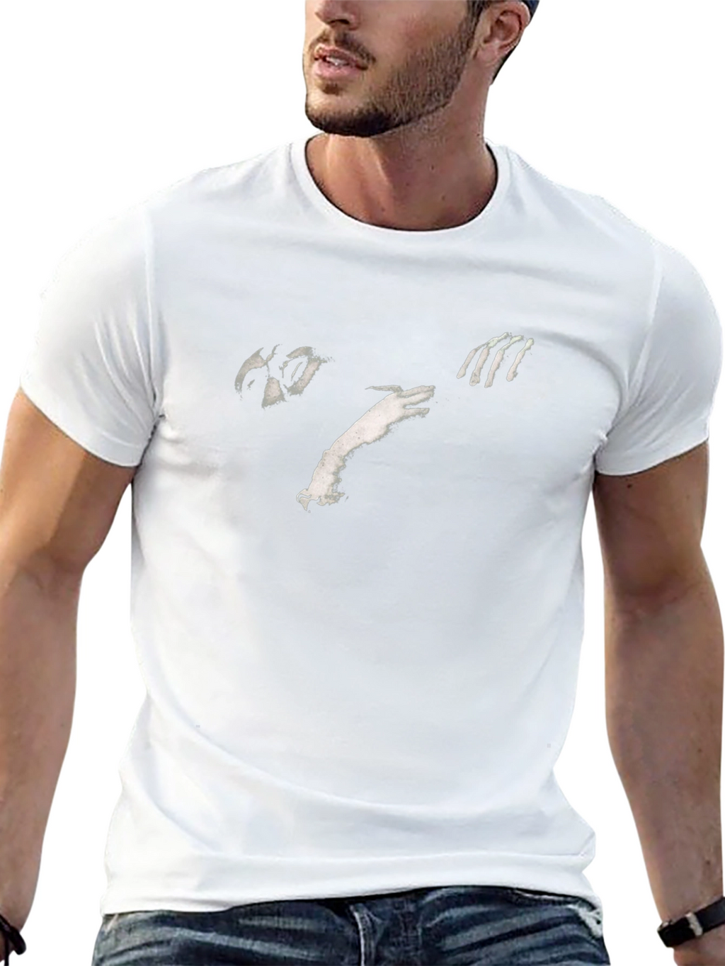 Abstract Graphic Black T-Shirt
