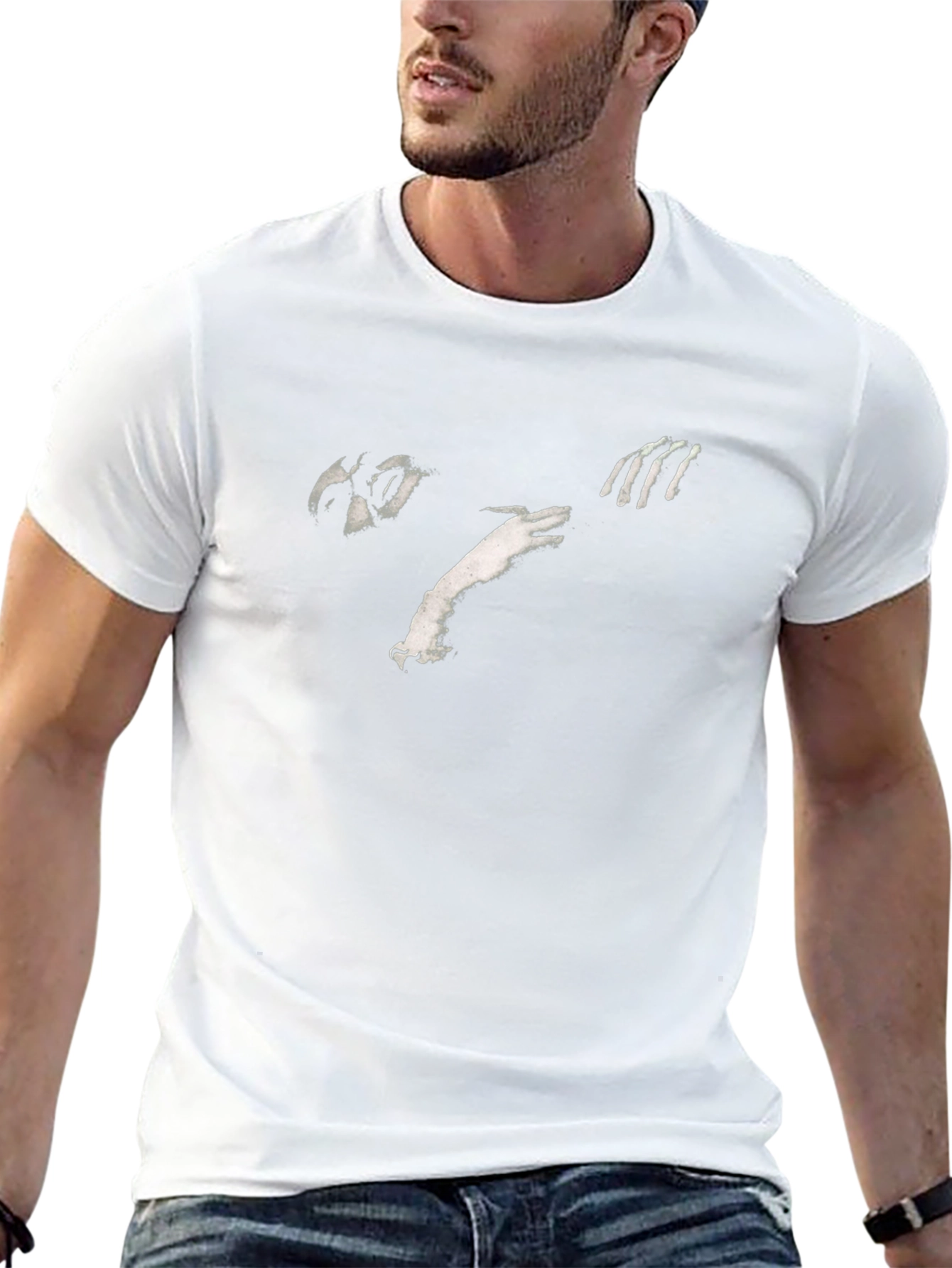 Abstract Graphic Black T-Shirt