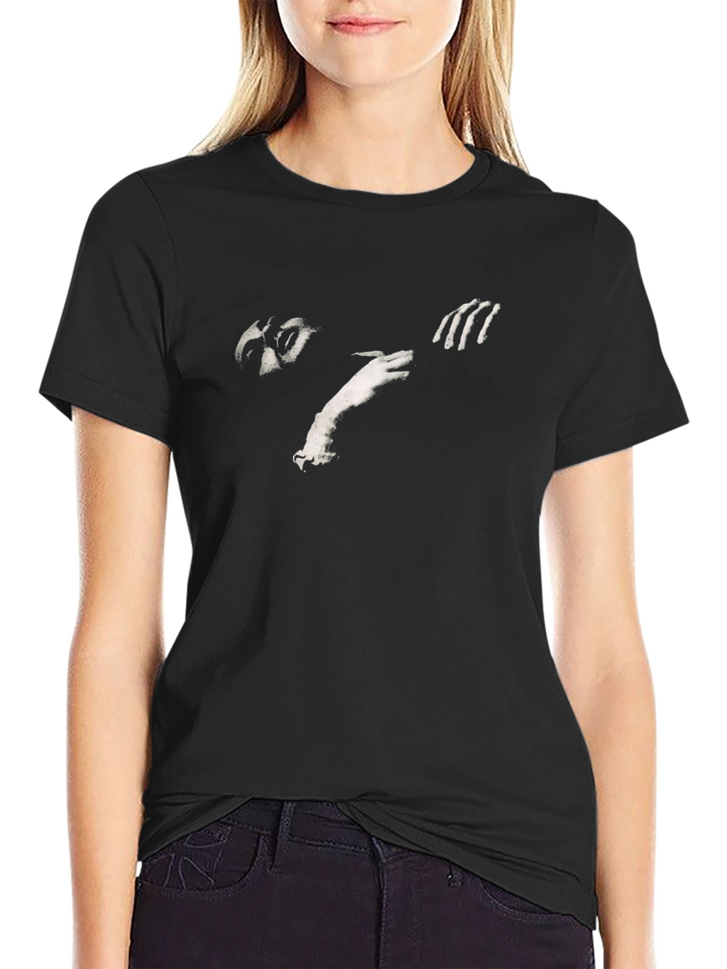 Abstract Graphic Black T-Shirt