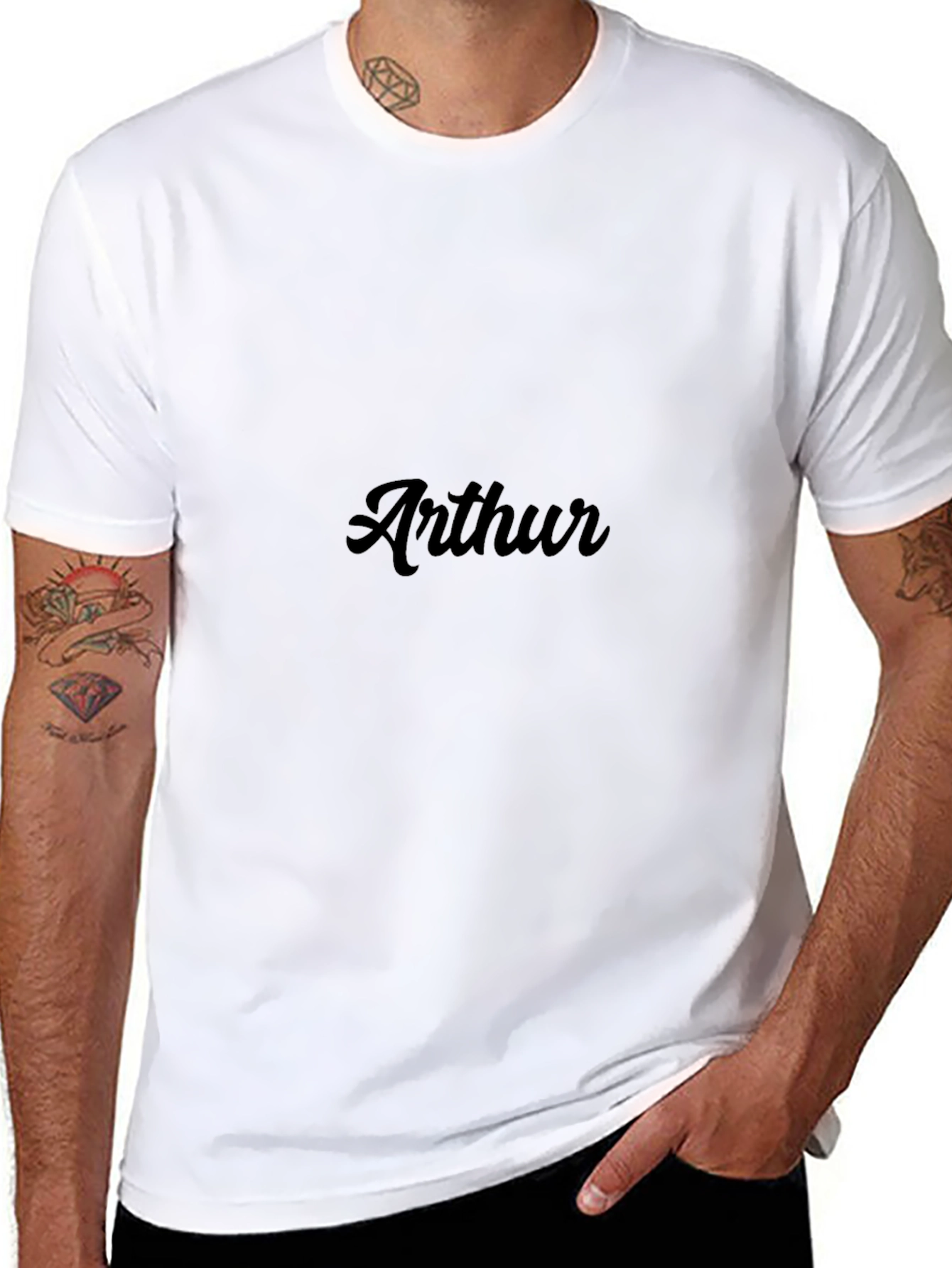 Arthur Graphic Tee - Stylish Black T-Shirt