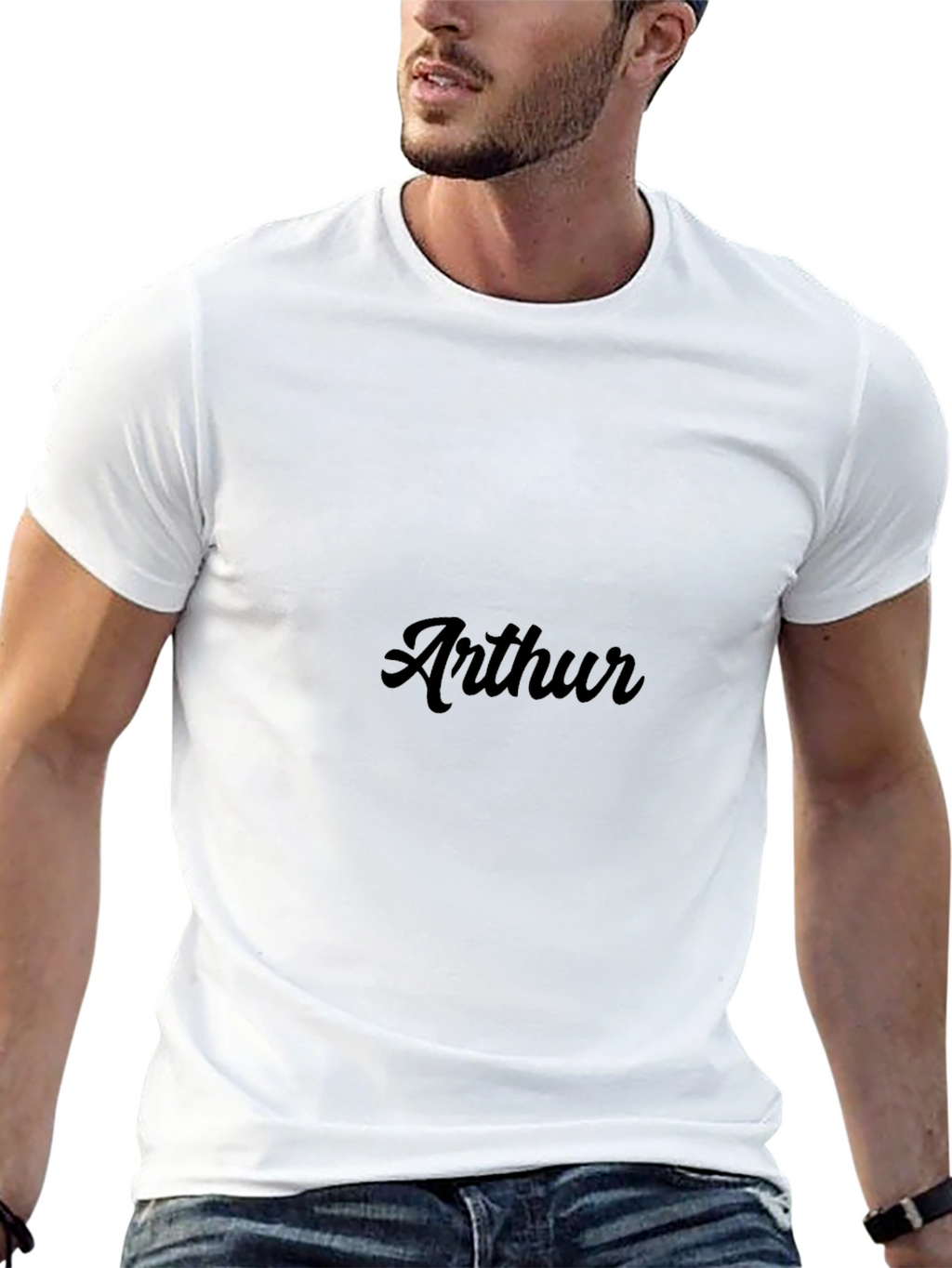 Arthur Graphic Tee - Stylish Black T-Shirt