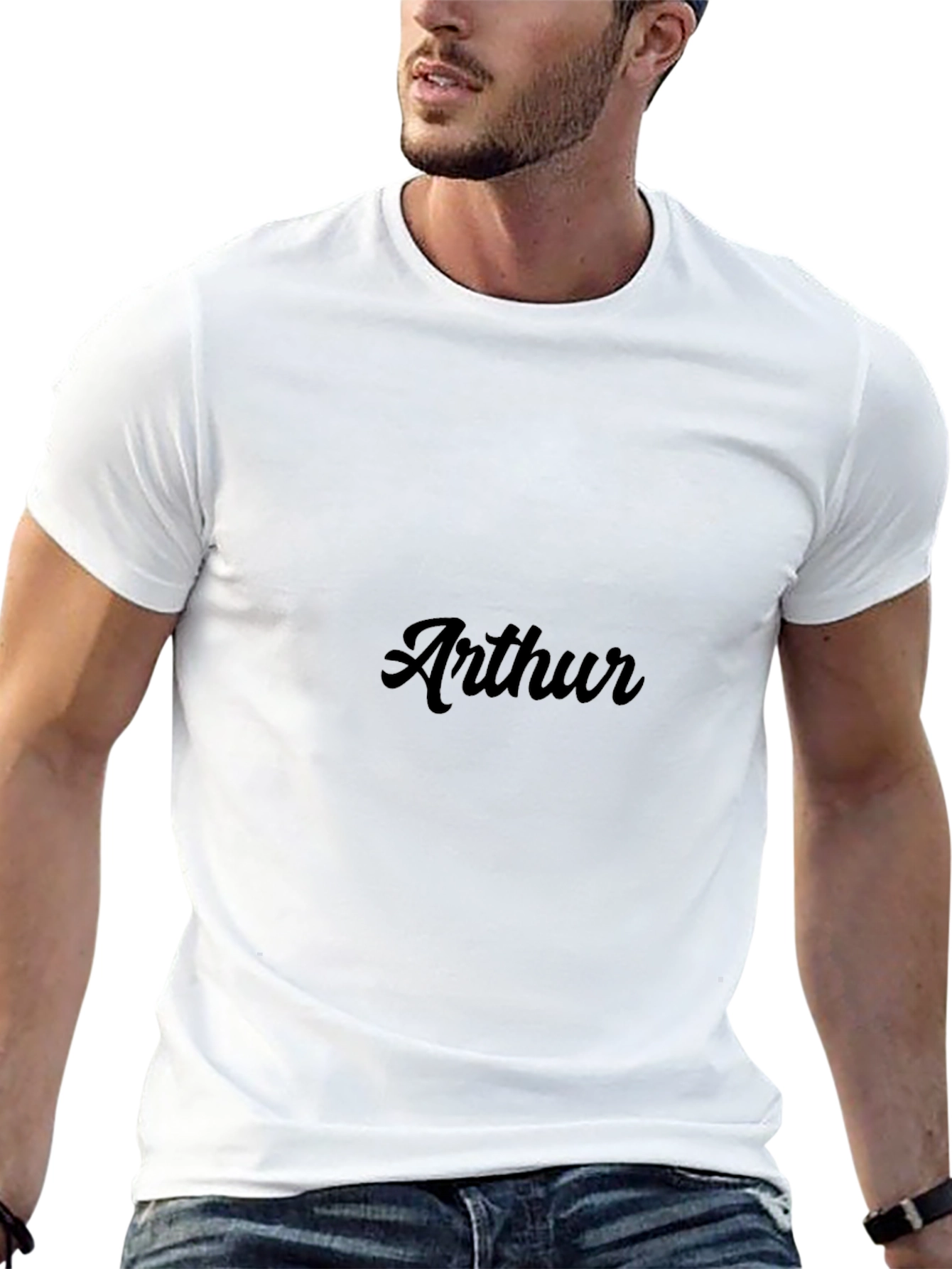 Arthur Graphic Tee - Stylish Black T-Shirt