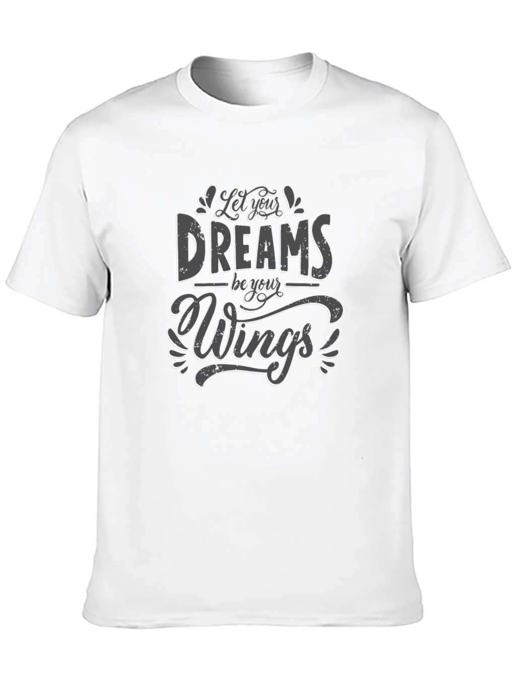 Dreams Be Your Wings Black Graphic Tee