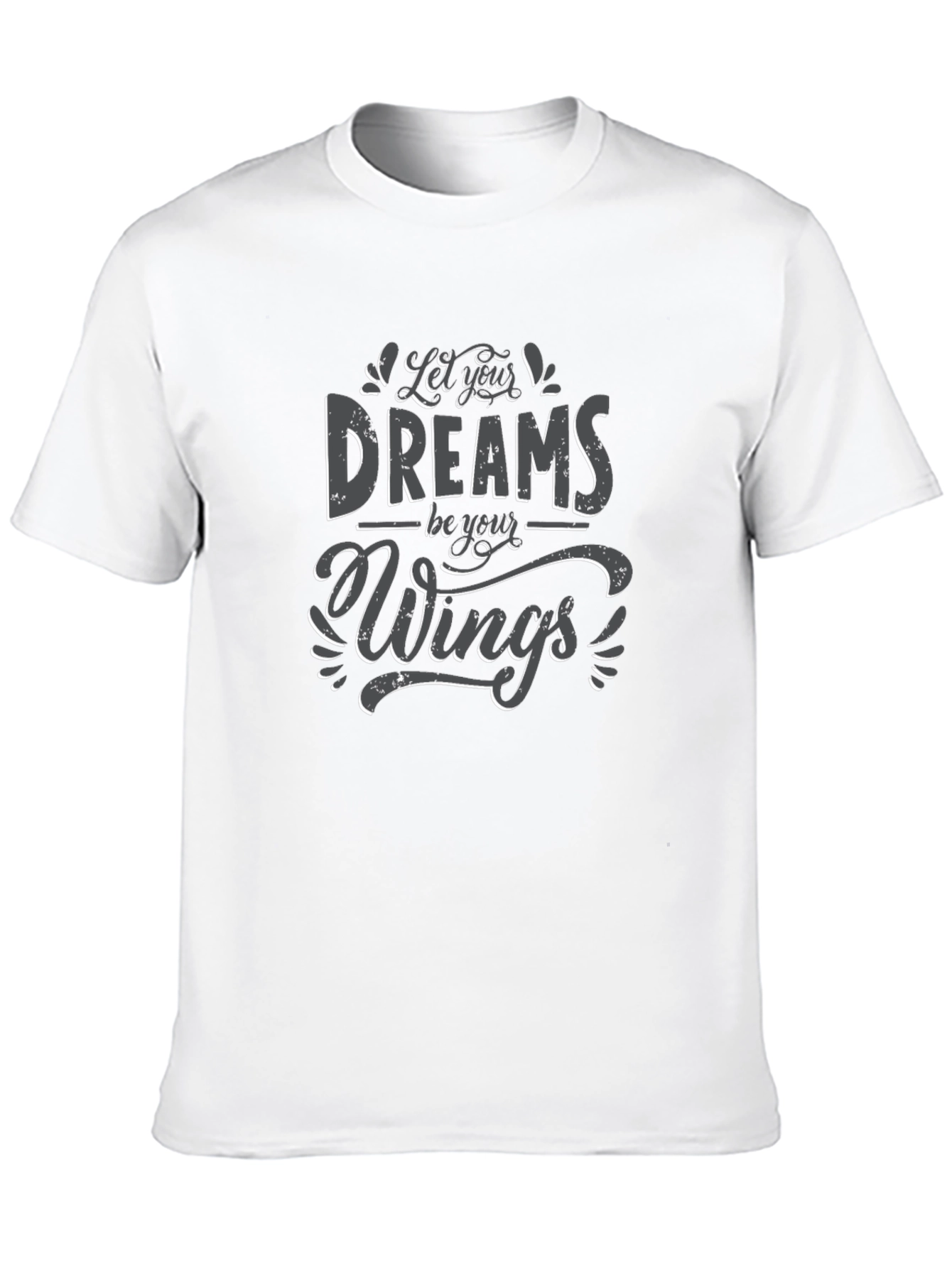 Dreams Be Your Wings Black Graphic Tee