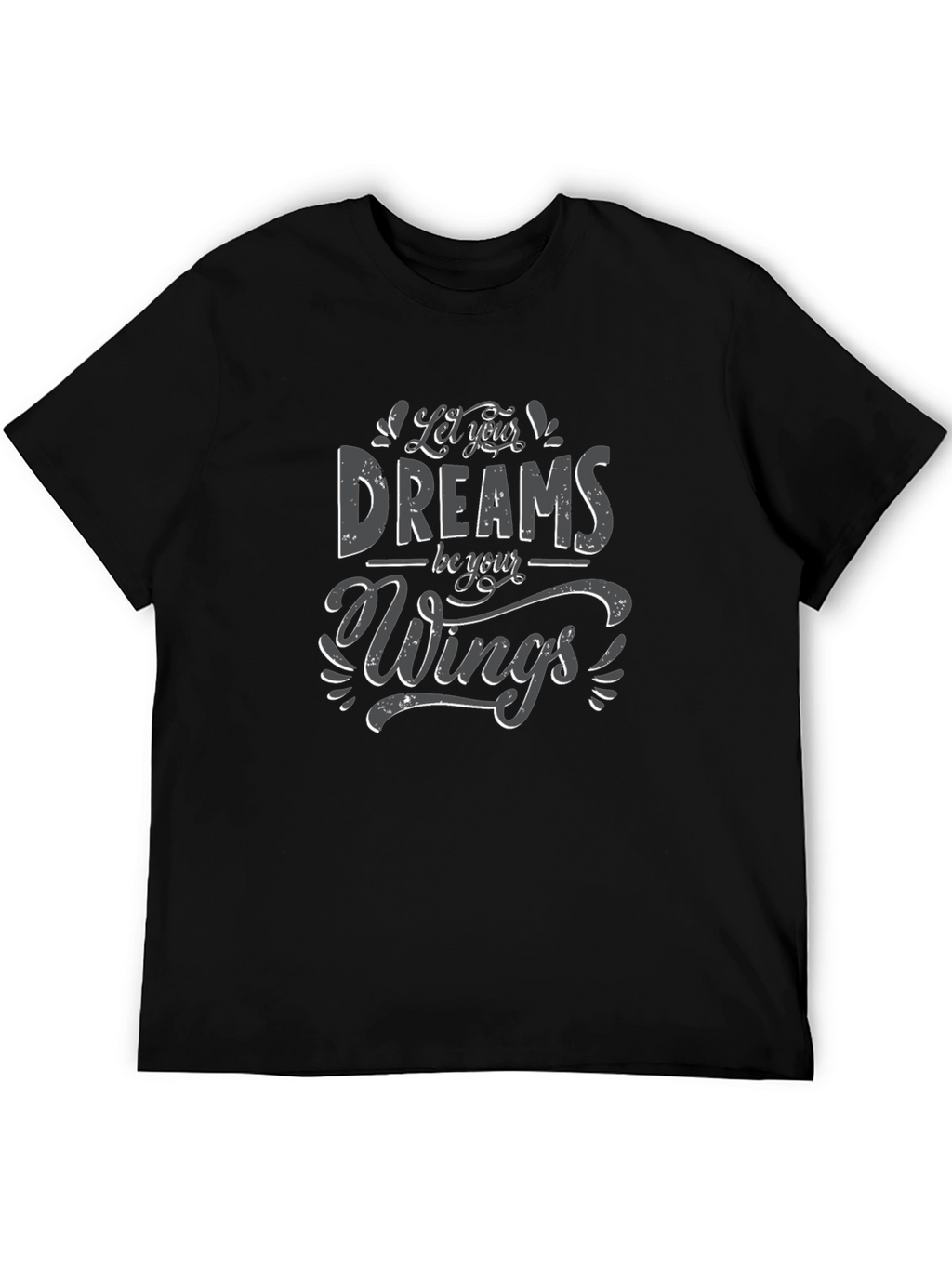Dreams Be Your Wings Black Graphic Tee